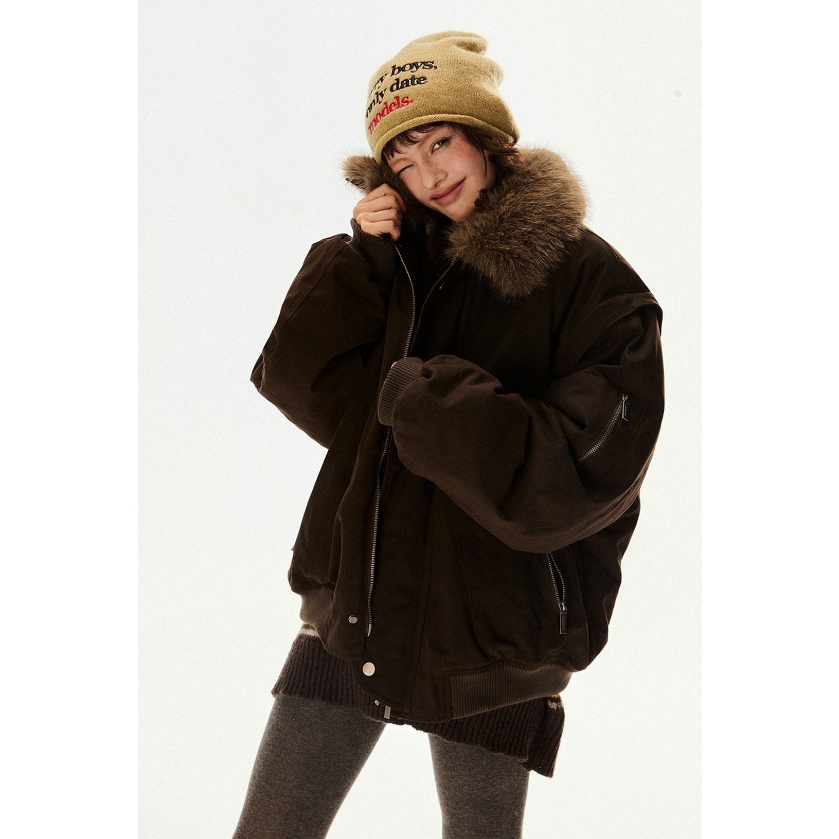 Big Fur Collar Down Jacket EZ202