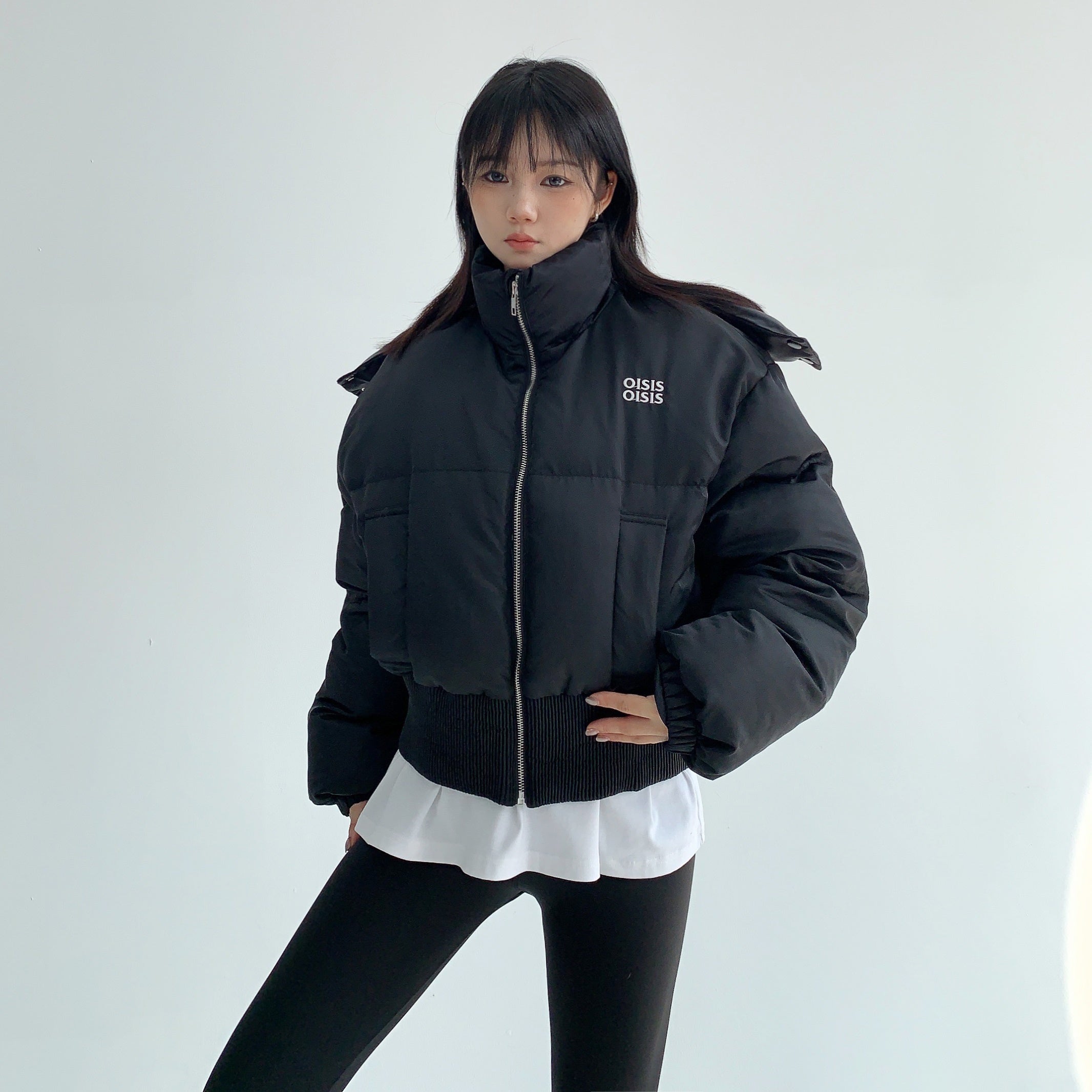 Widened Lib Hem Short Hooded Jacket MW9594