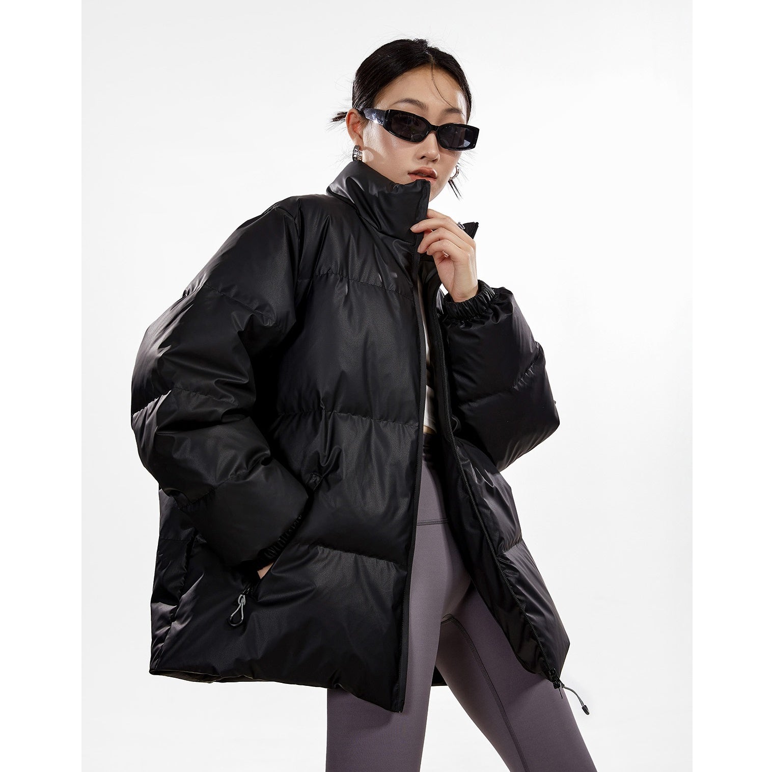 Stand Collar Simple Down Jacket IC9001