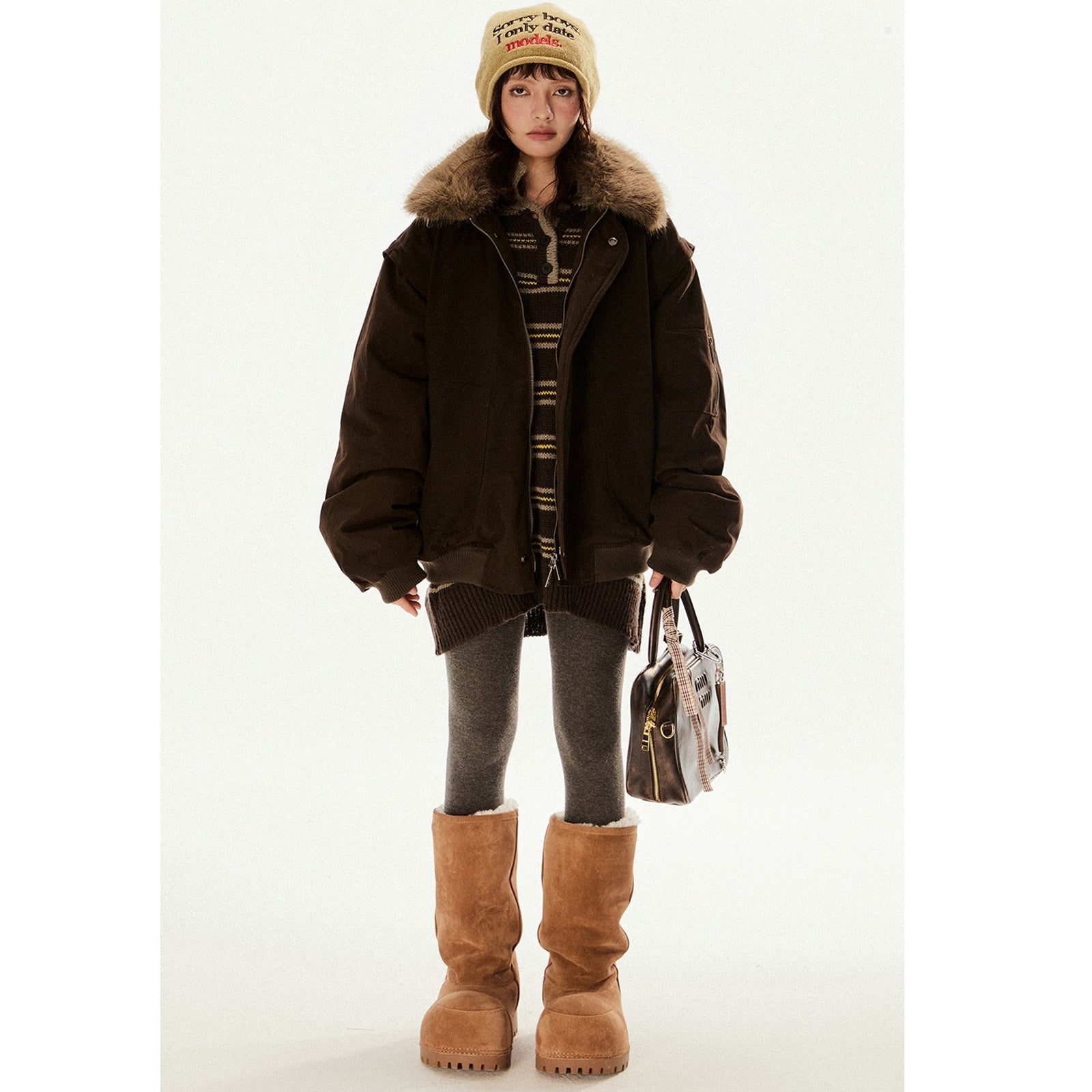 Big Fur Collar Down Jacket EZ202