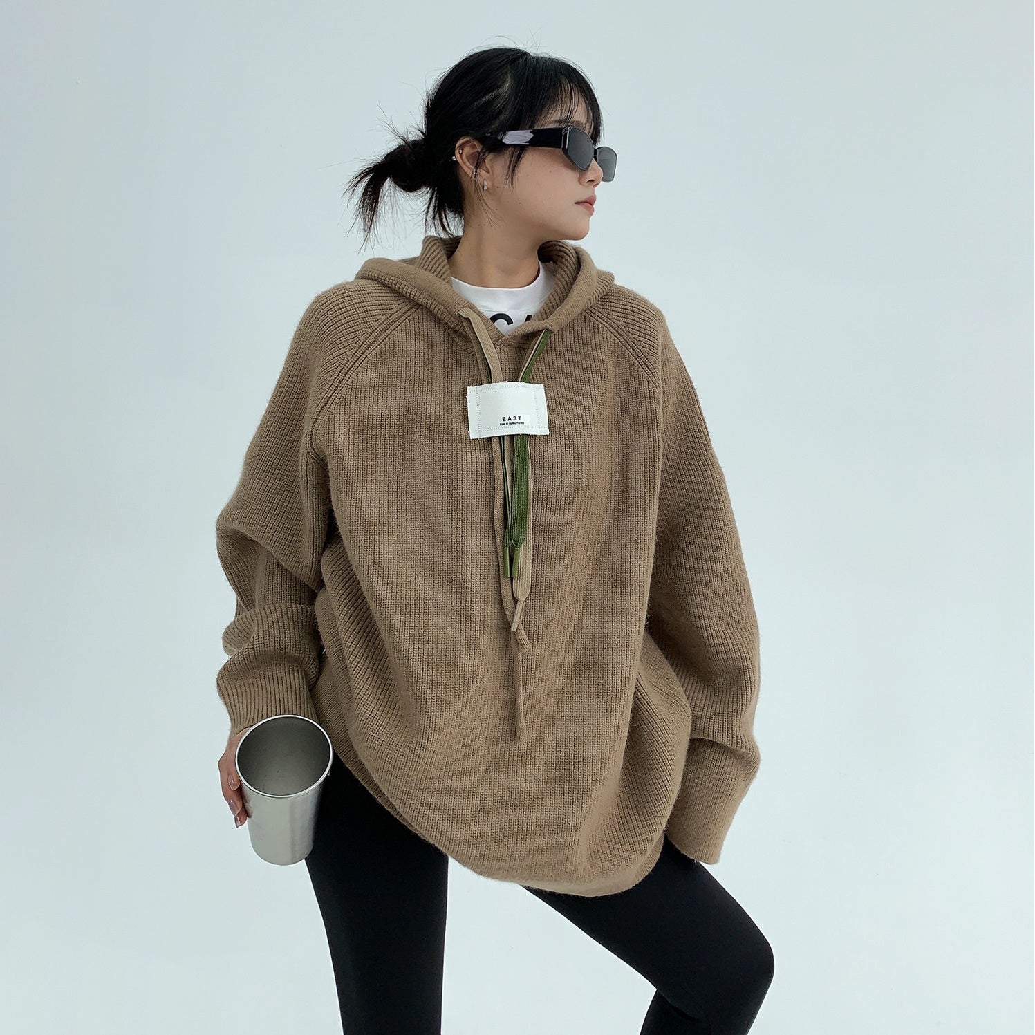 Thick Needle Triple String Thickened Hooded Sweater MW9611