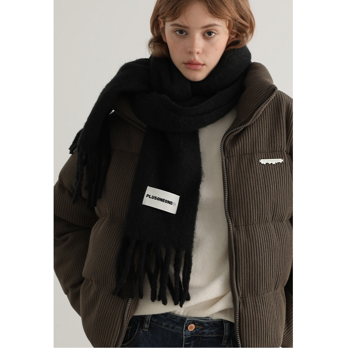 Solid Color Soft Tassel Muffler PO1002