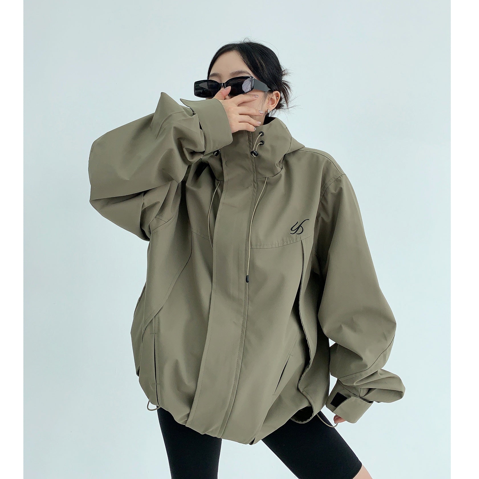 OverSize ZIP-Up Hooded Jacket MW9450