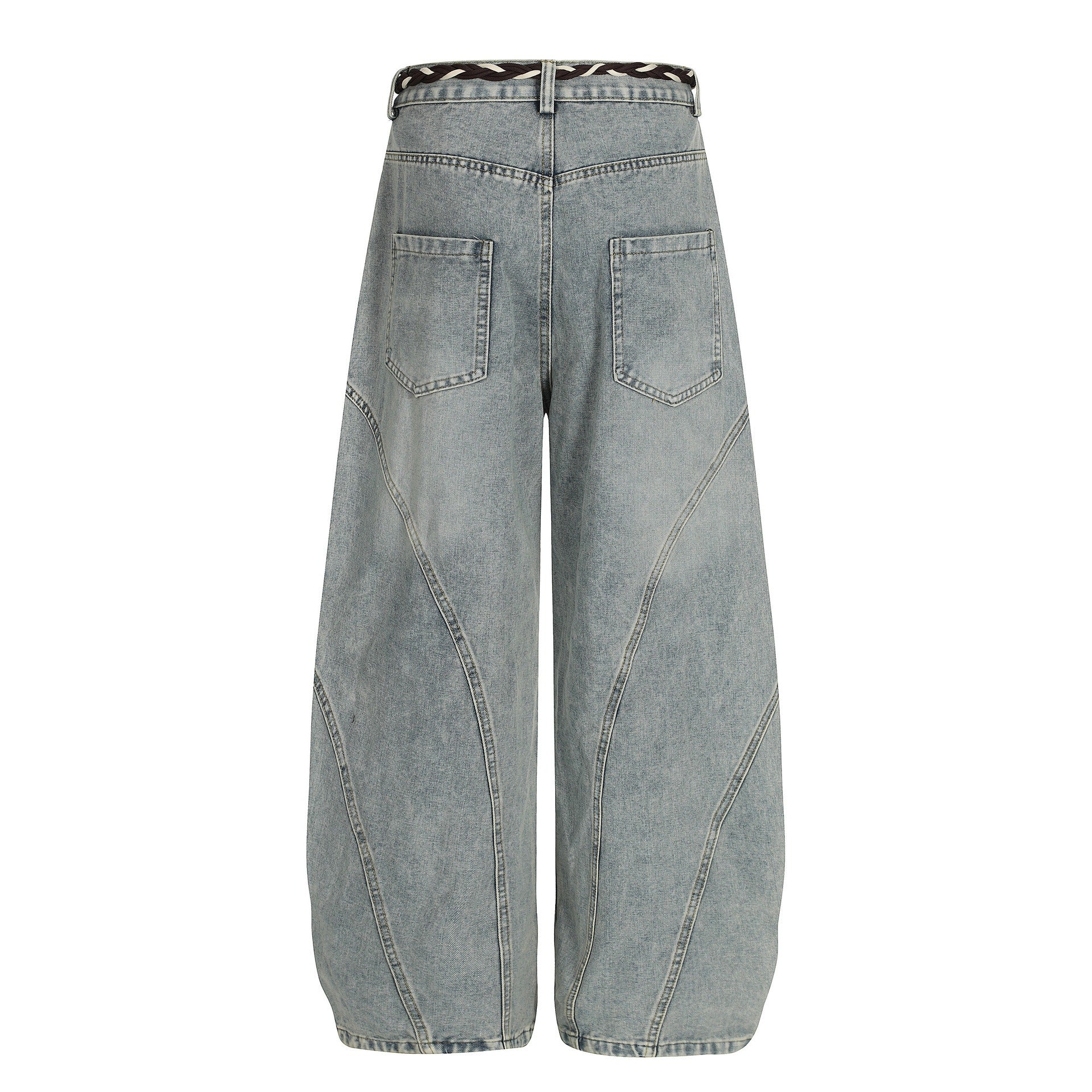 Patchwork Wide-leg Curve Jeans MW10321