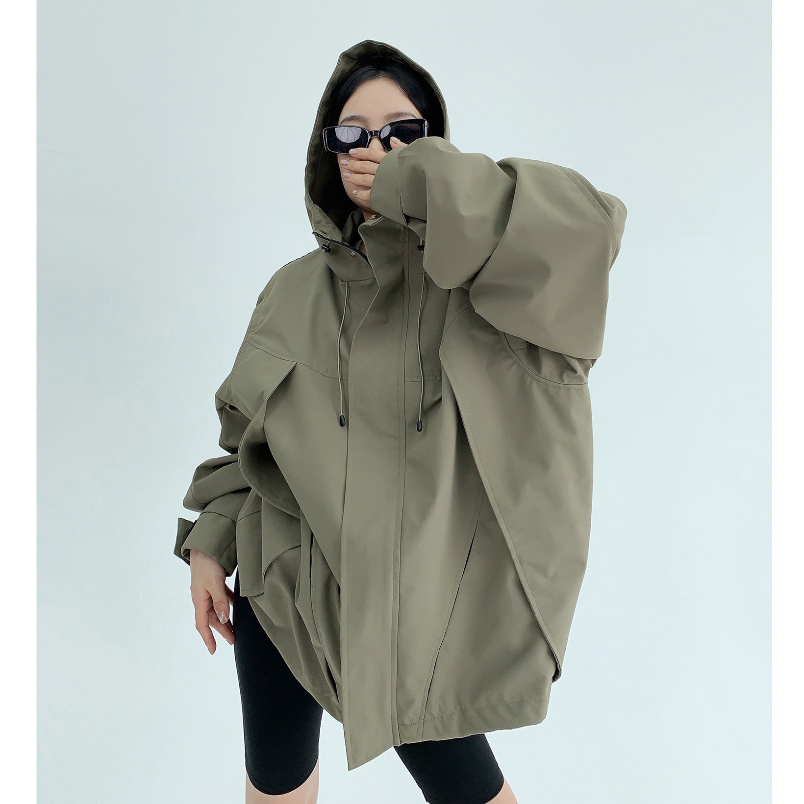 OverSize ZIP-Up Hooded Jacket MW9450