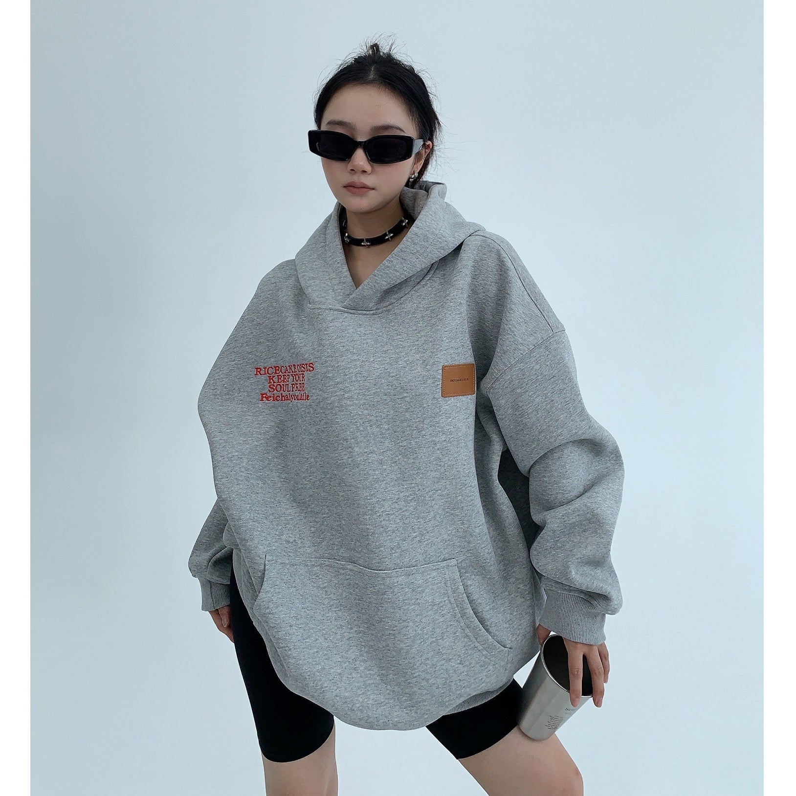 Heavy Industry Embroidery Loose Hoodie MW9591