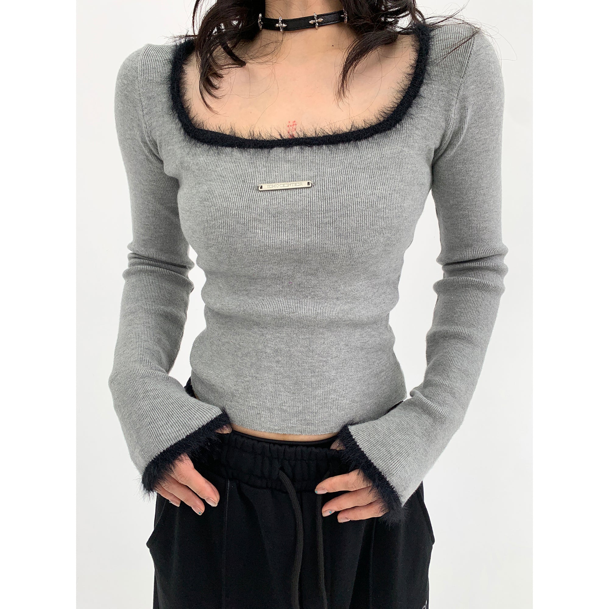 Square Neck Bottom Knit MW9452