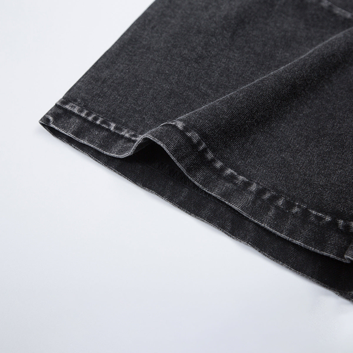 Washed Letter Print Over Size T-shirt MW10372