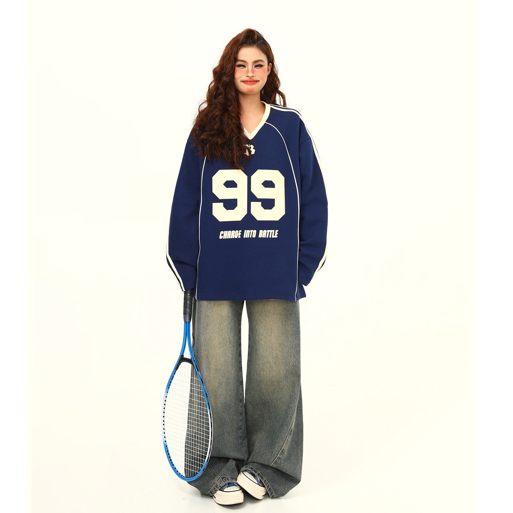 Retro Sports Letter Sweat MW9383