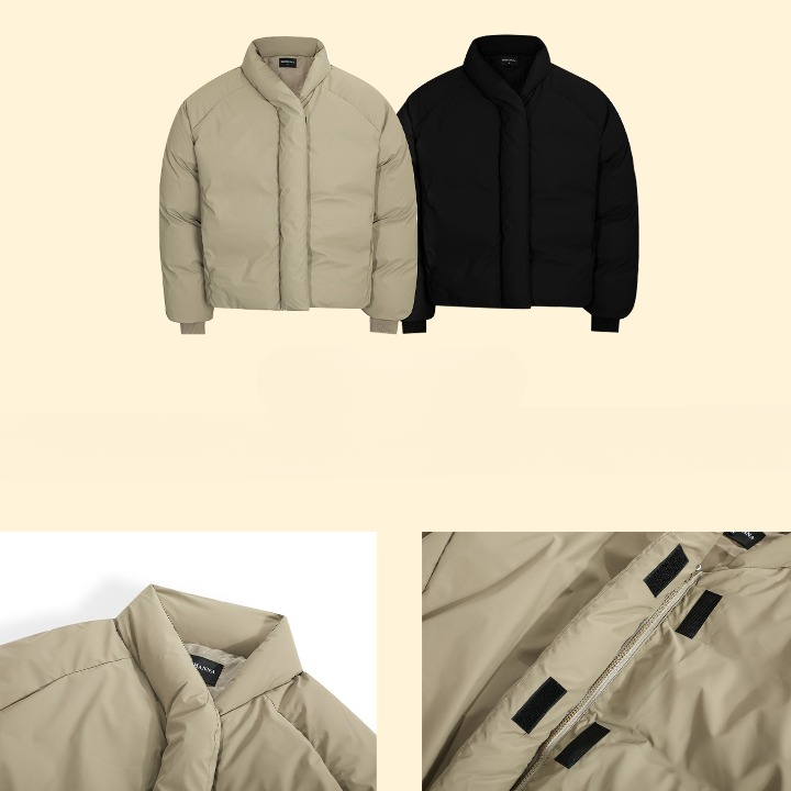 Shawl Collar Short Padded Jacket MW9719