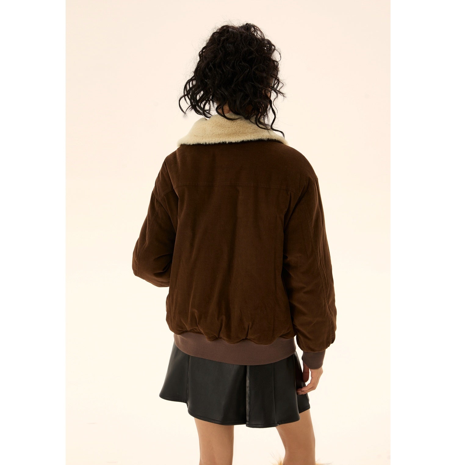 Fur Collar Corduroy Jacket MW9498