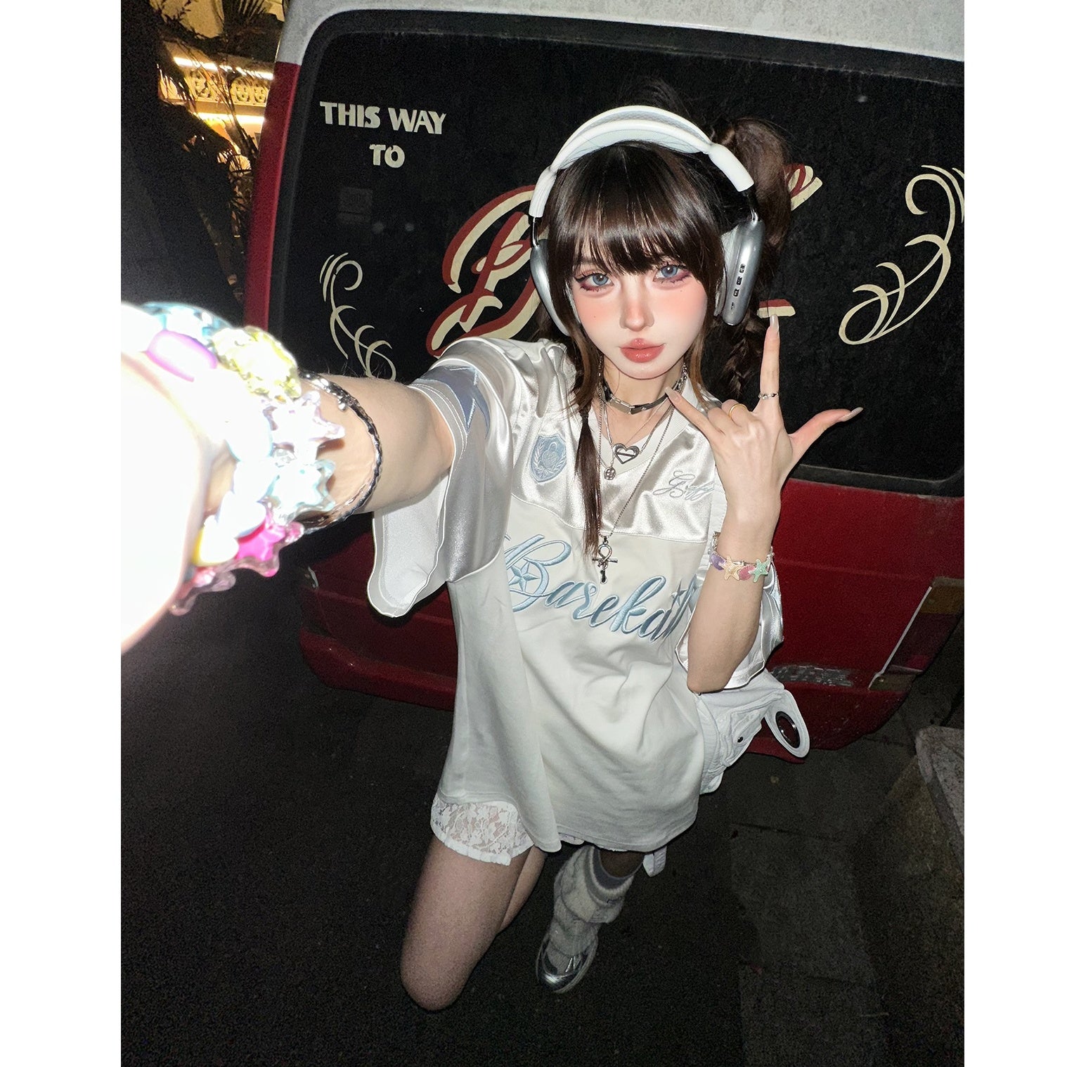 Sporty Formula Design Cut-out T-shirt KK2049