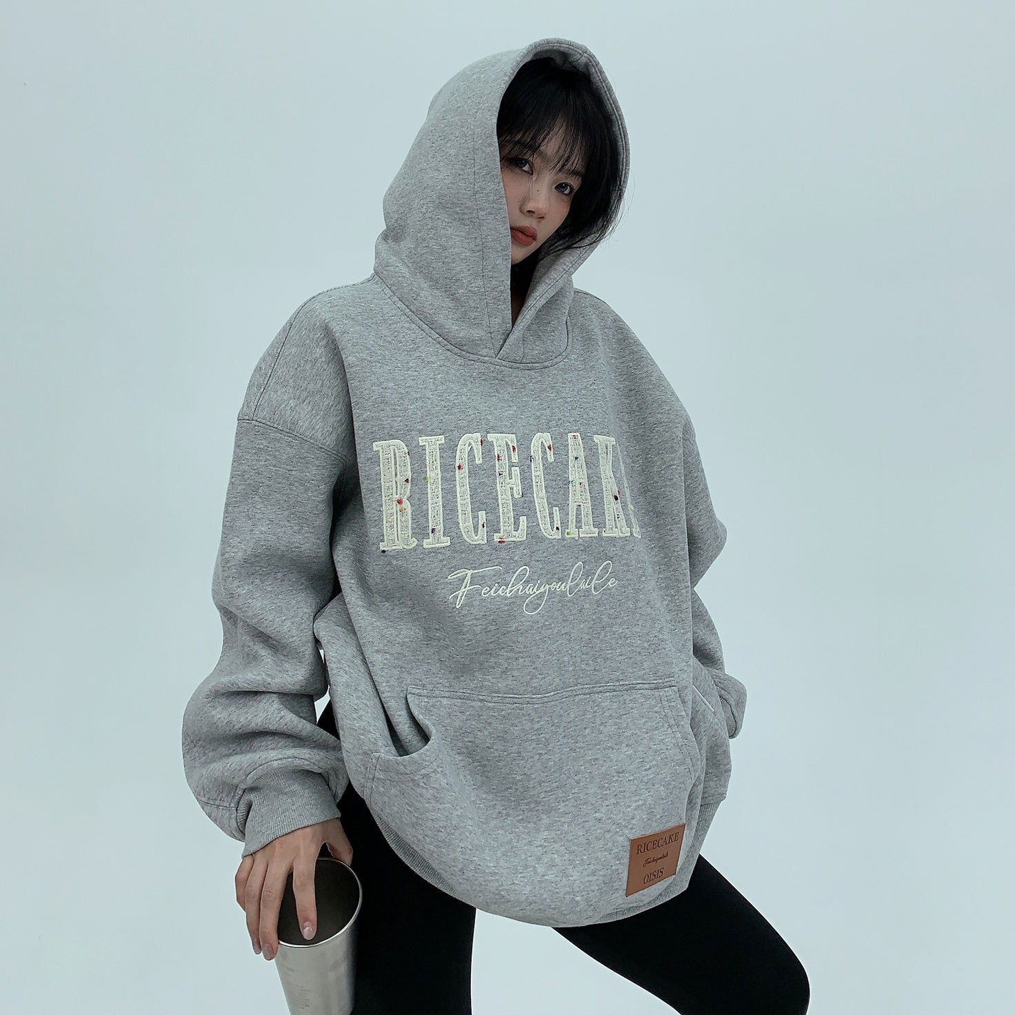 Tweed Touch Logo Embroidery Hoodie MW9652