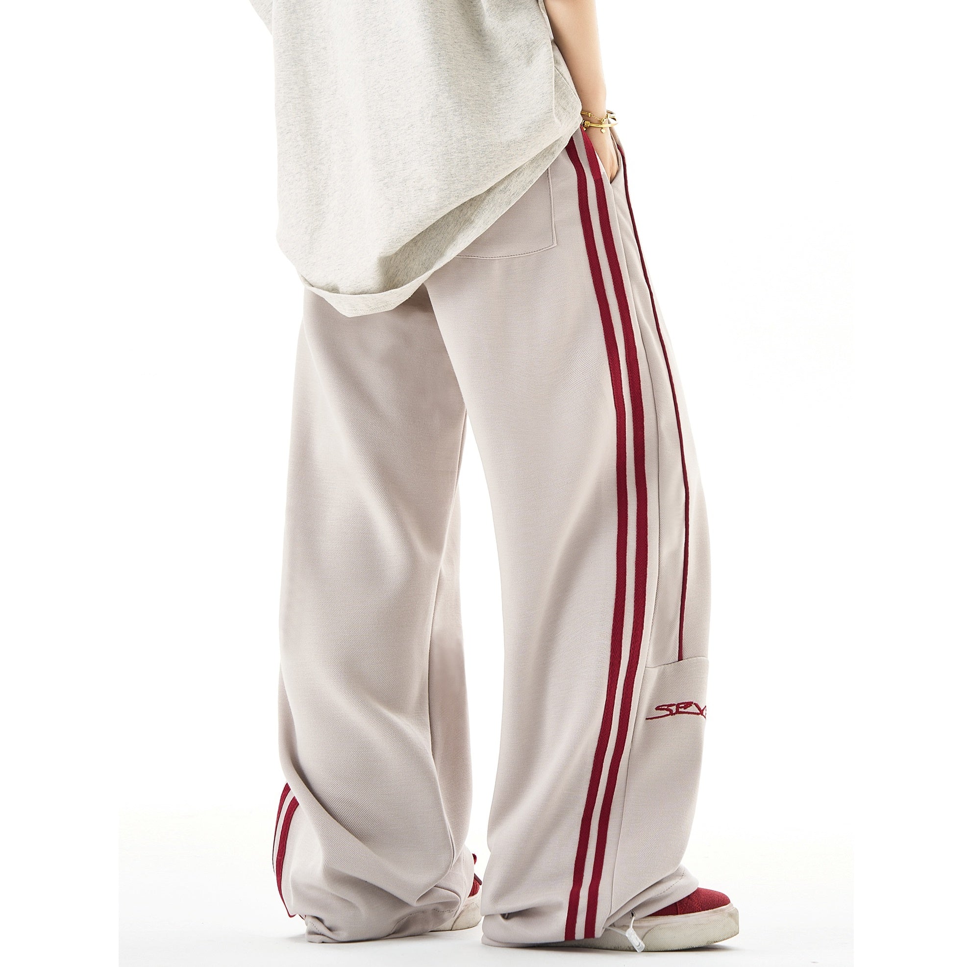 Side Line Wide-Leg Sweat Pants HG7091