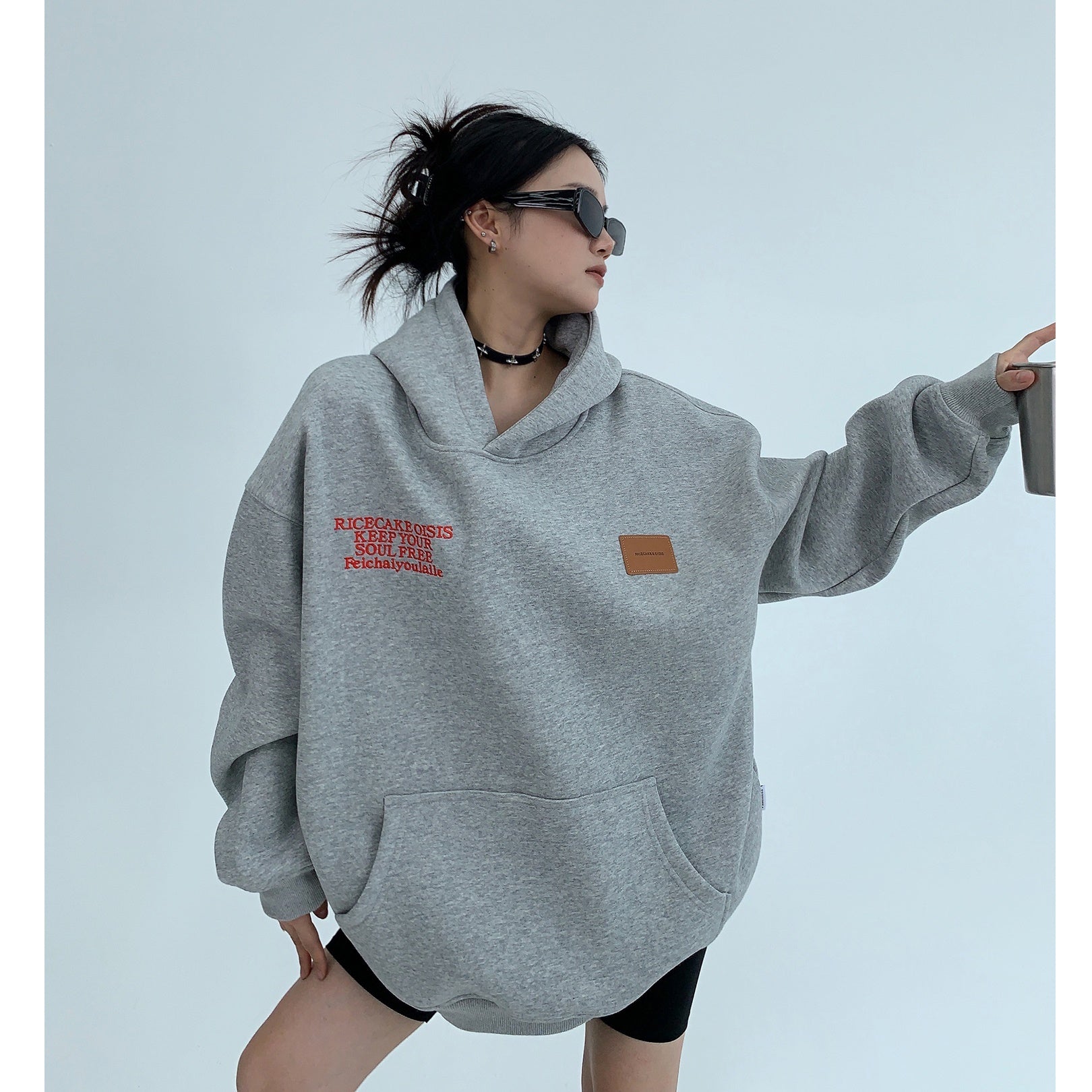 Heavy Industry Embroidery Loose Hoodie MW9591