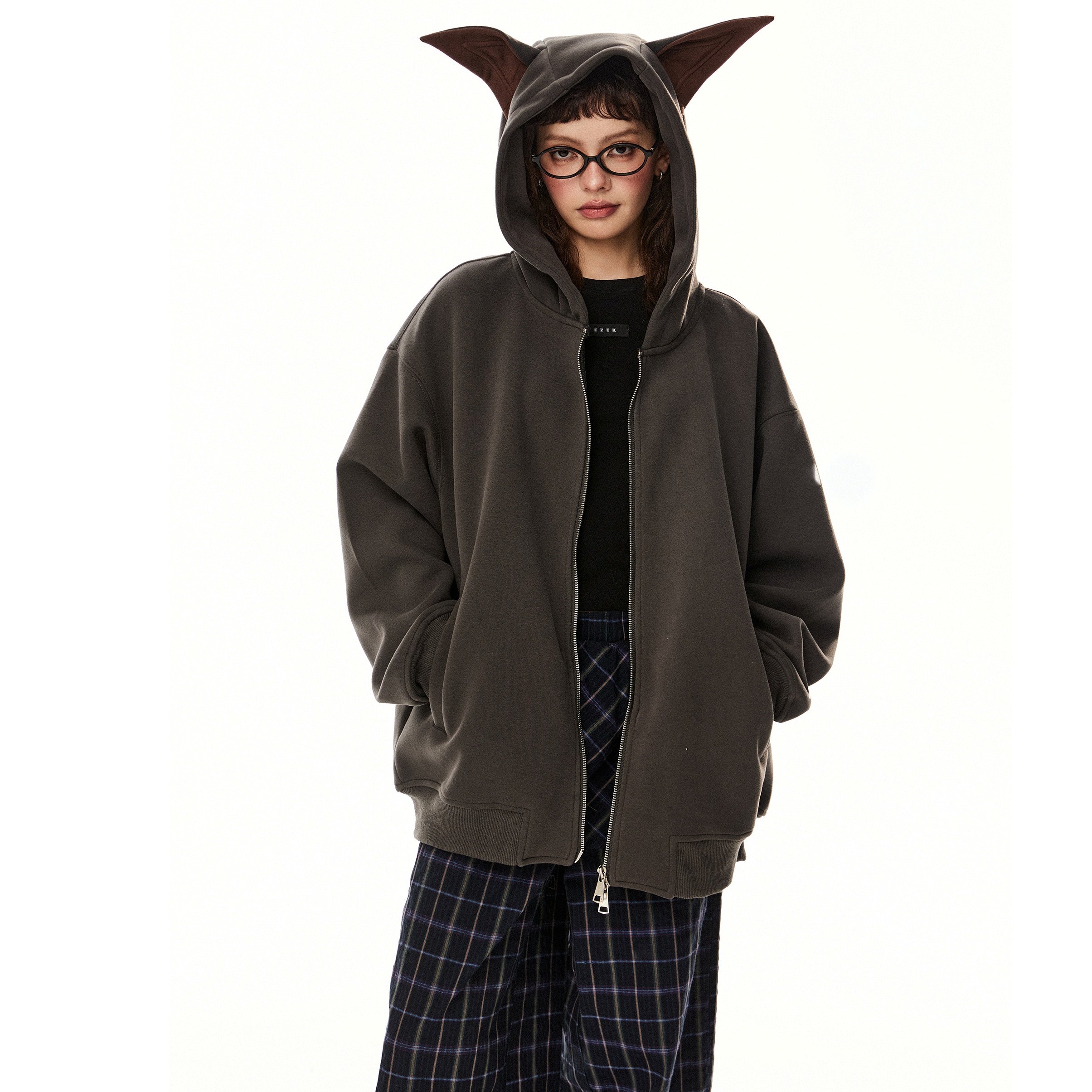 Dog Ears Hooded Sweat Jacket EZ234