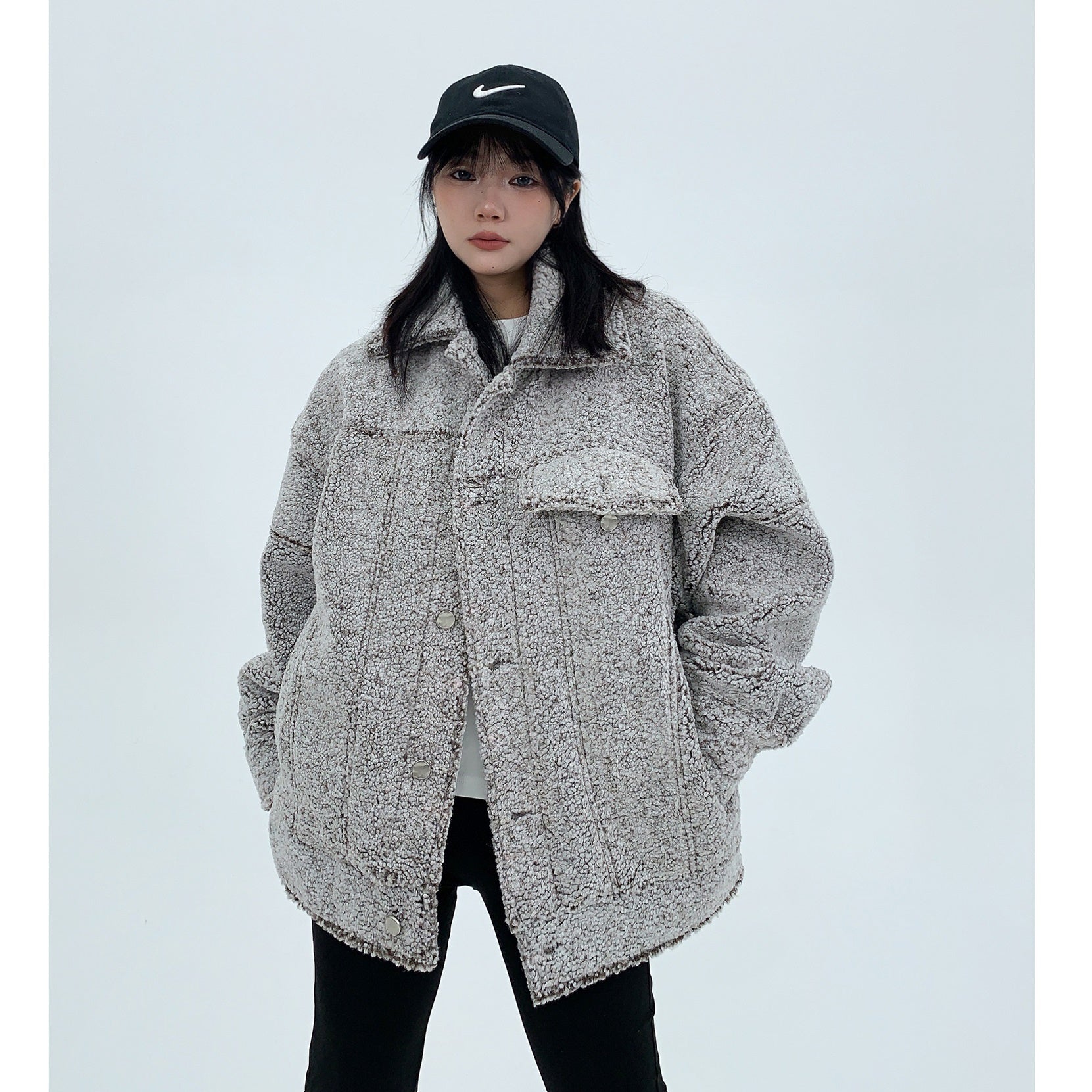 Thickened Boa OverSize Work Jacket MW9692