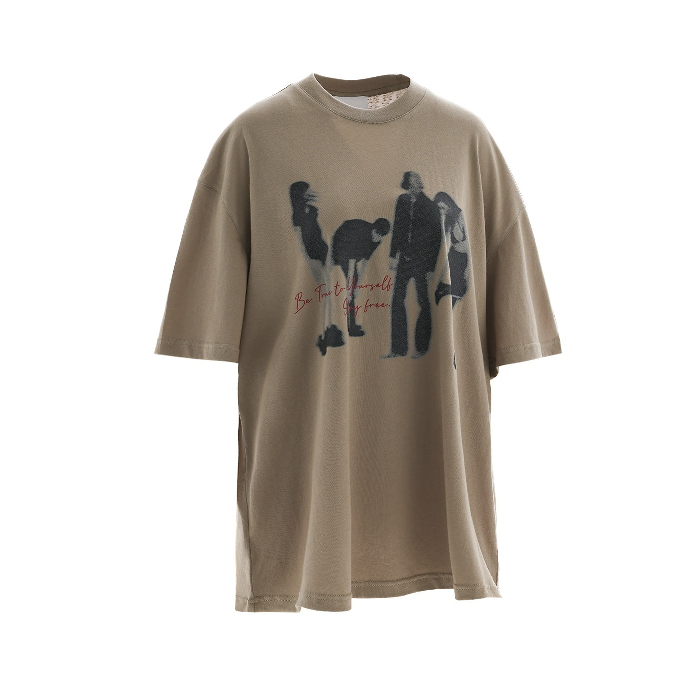 Portrait Pattern Loose T-Shirt AC7112