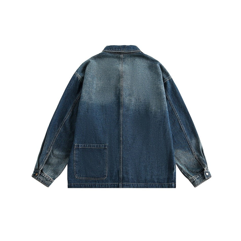 Vintage Stitching Pocket Denim Jacket MW9394