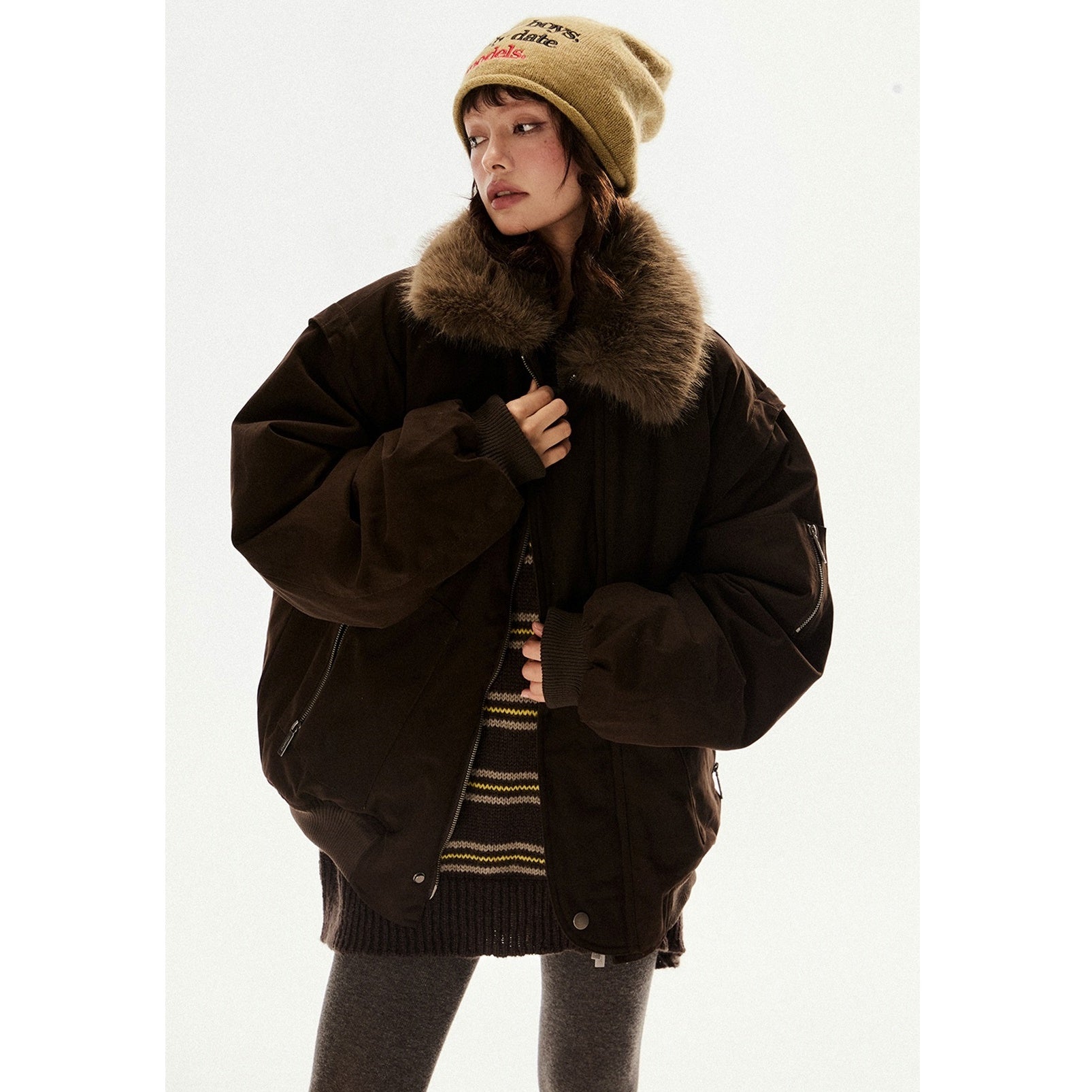 Big Fur Collar Down Jacket EZ202