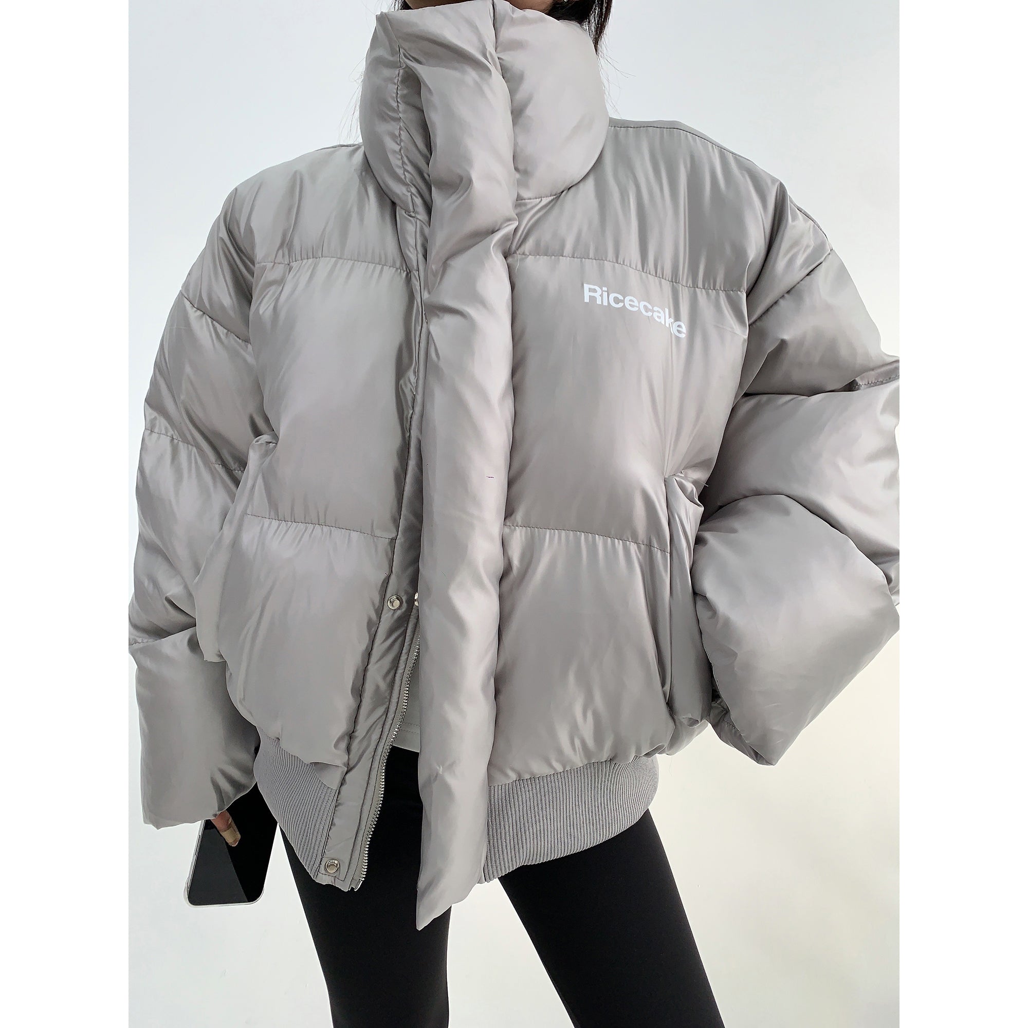 Letter Bread High Neck Padded Jacket MW9637