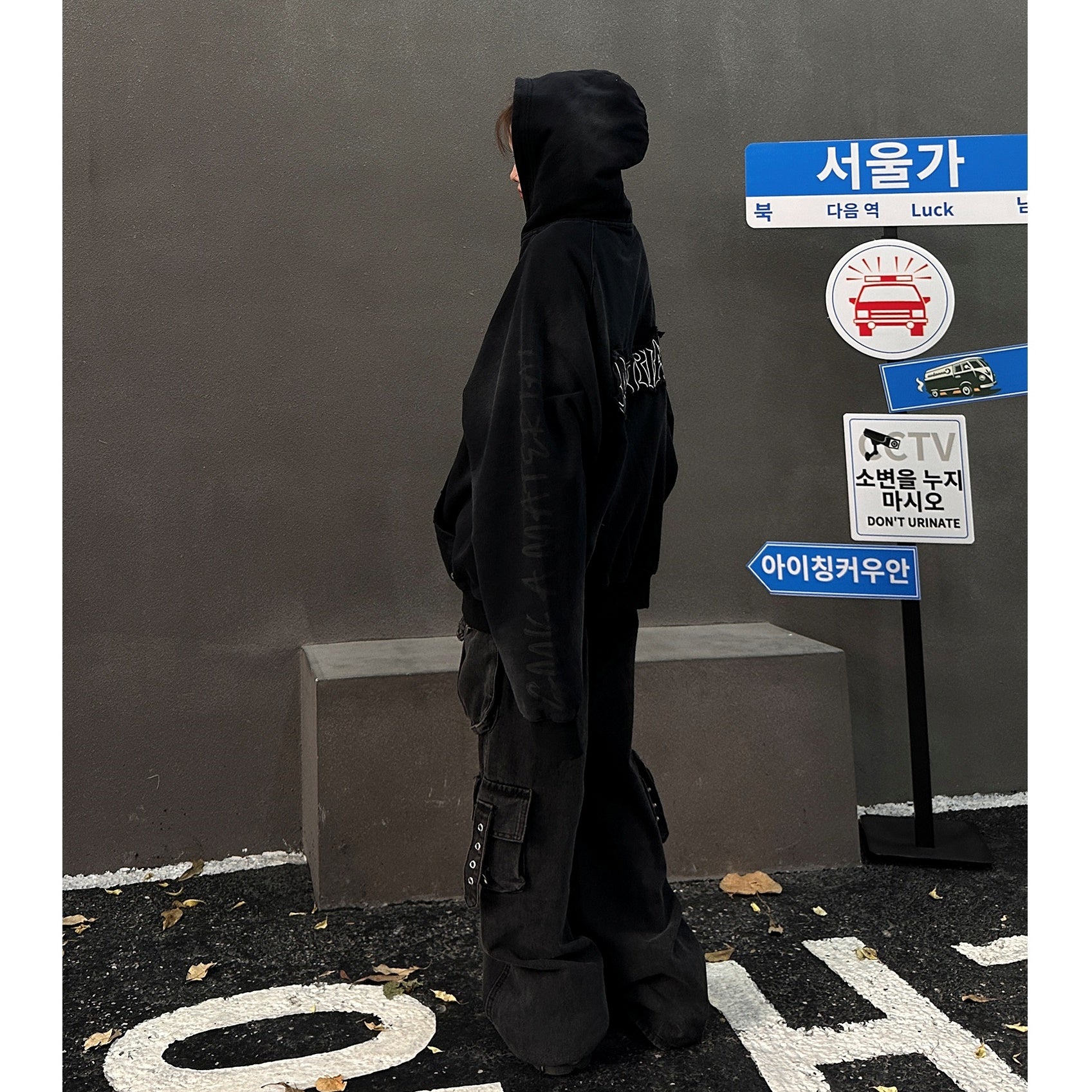 SNSで大人気』ゆったりシルエット マッドダイパーカーHG7140