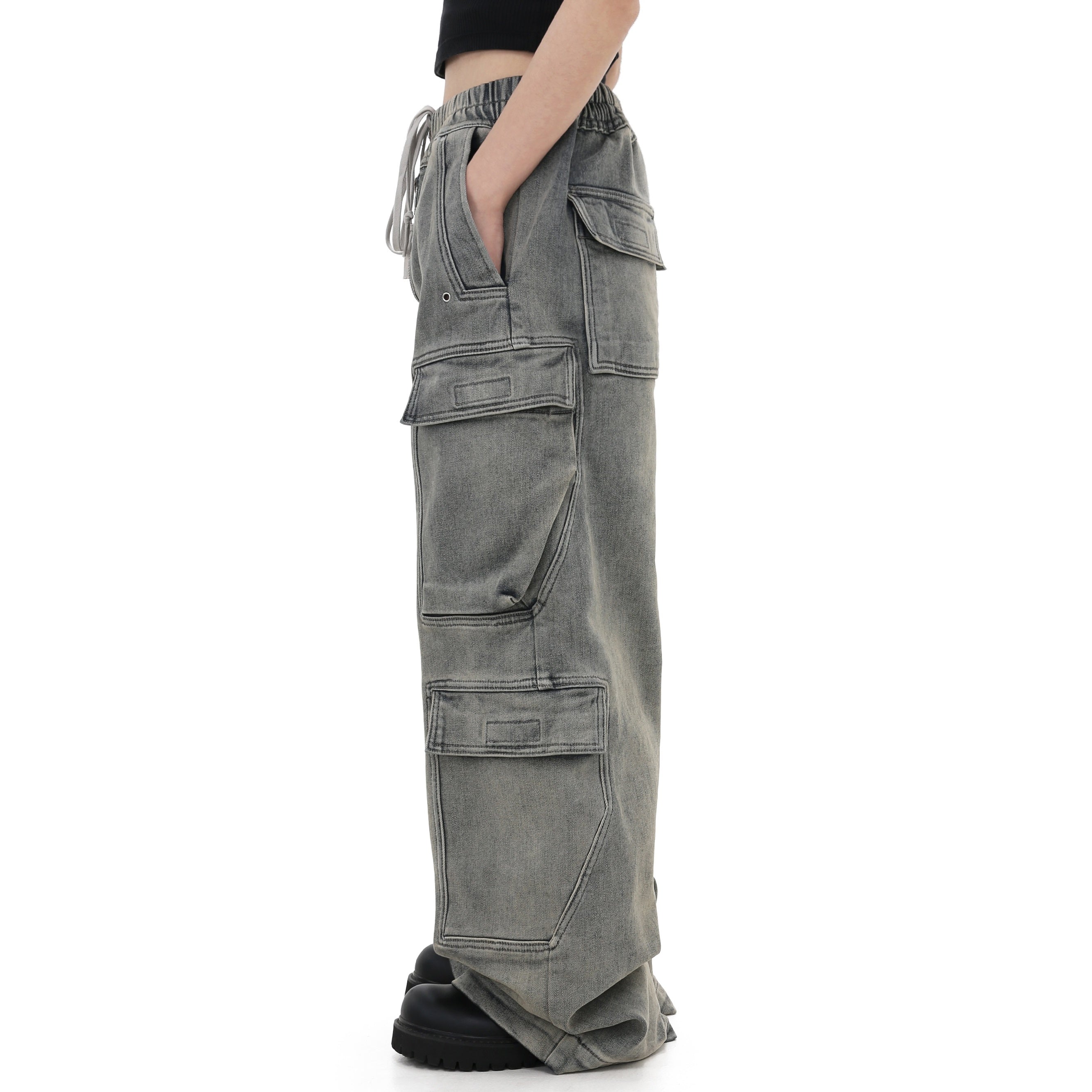 Retro Plus Velvet Cargo Pants MW9754