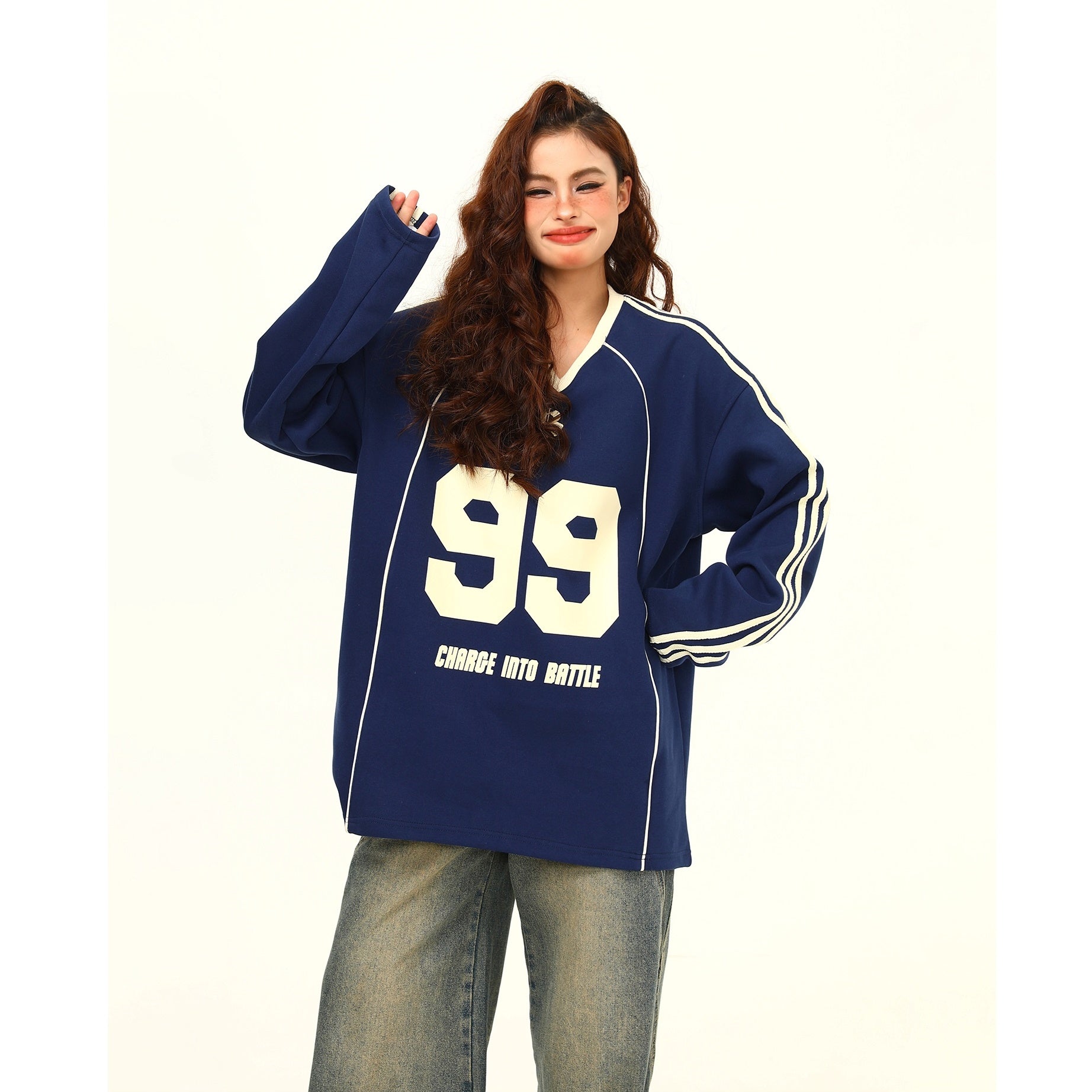 Retro Sports Letter Sweat MW9383