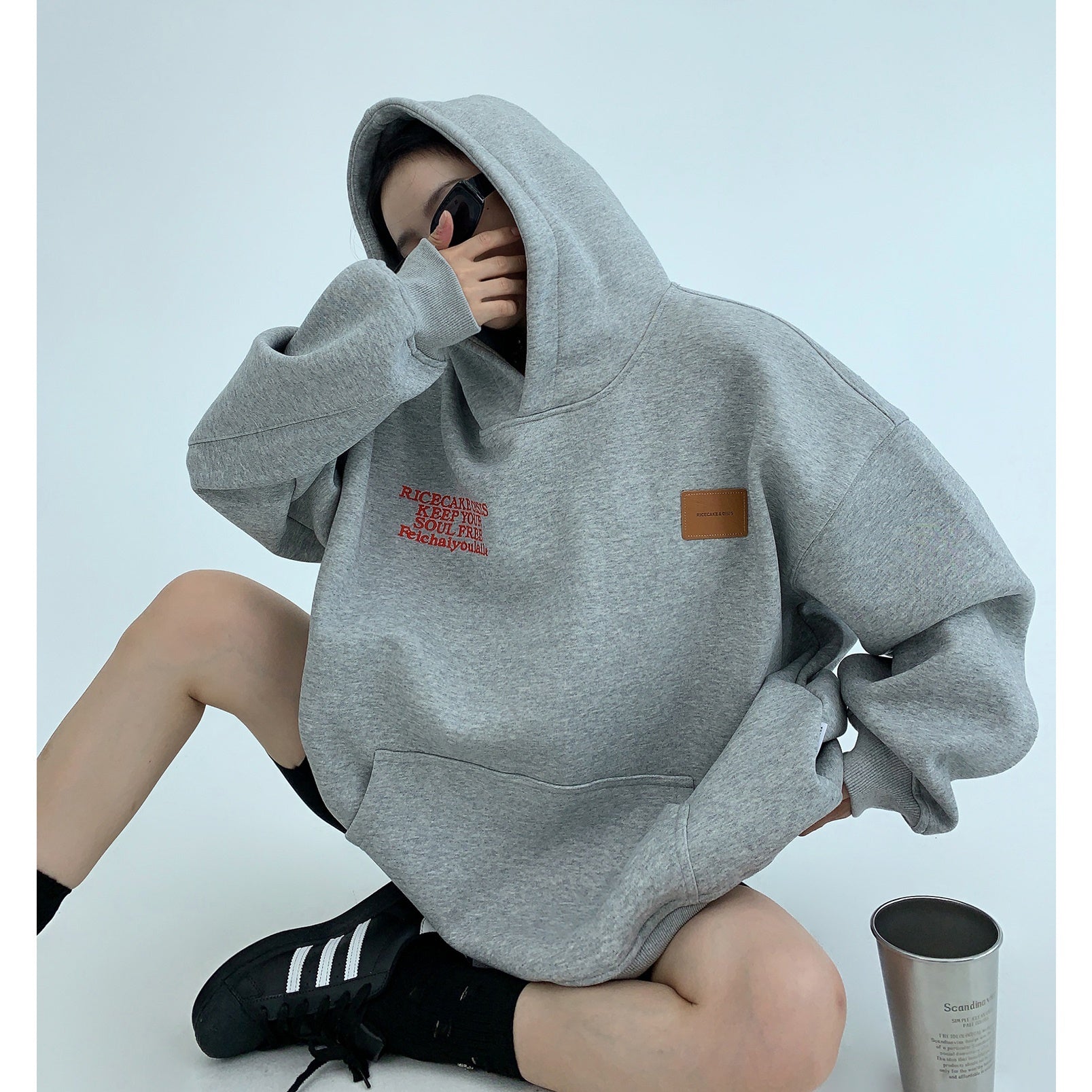 Heavy Industry Embroidery Loose Hoodie MW9591