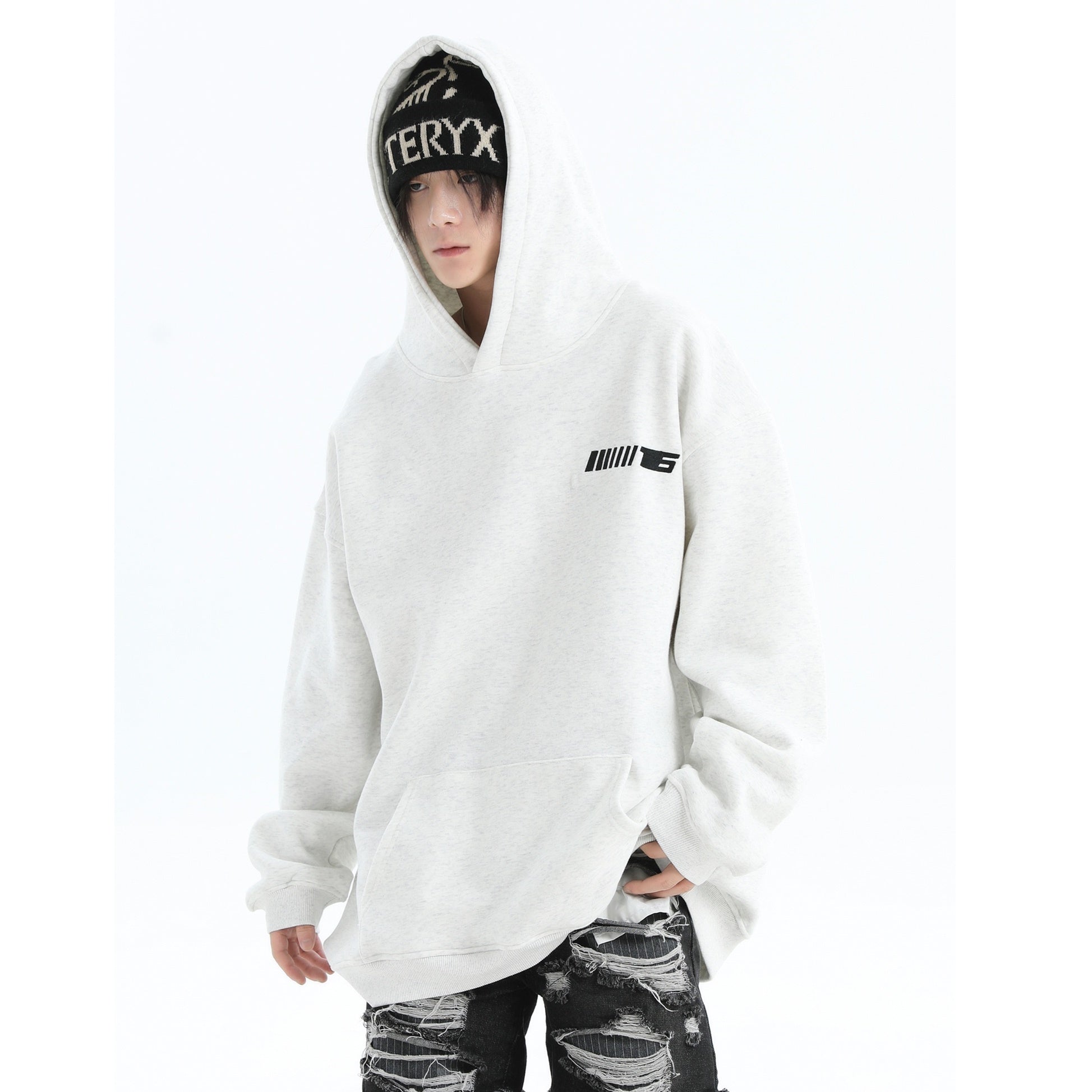 Embroidered LOGO OverSize Hoodie IN7011