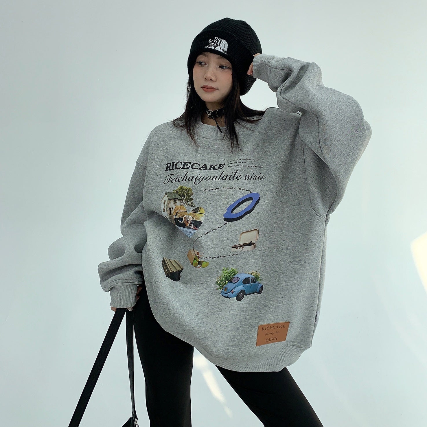 Cartoon Print Crew-neck Loose Sweat MW9596