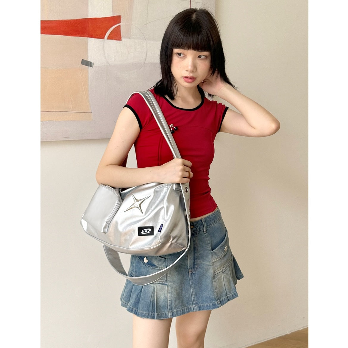 Metal Star Shoulder Bag BA024