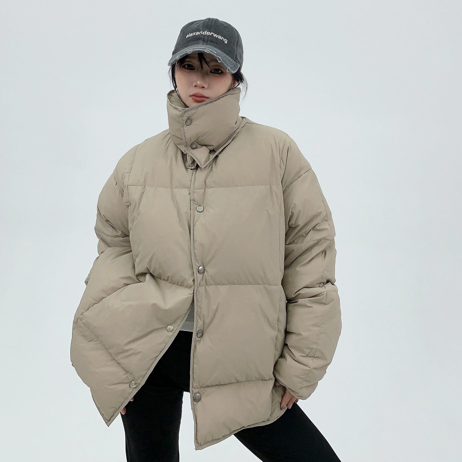 Lightweight High Neck Down Jacket MW9689