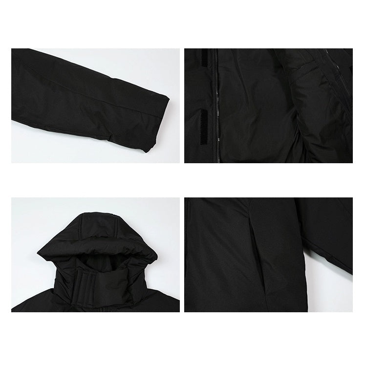 High Neck Hooded Down Jacket EZ220