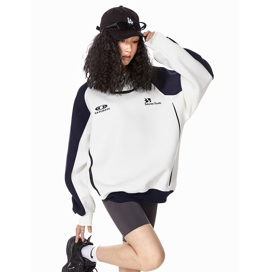 Contras Color Raglan Sleeve Sweat MW9326