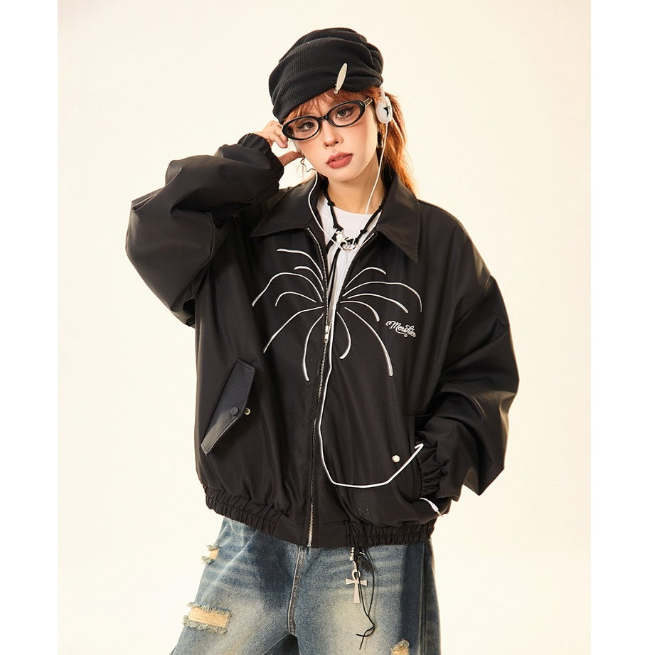 Fireworks Embroidery Zip Jacket MW9533