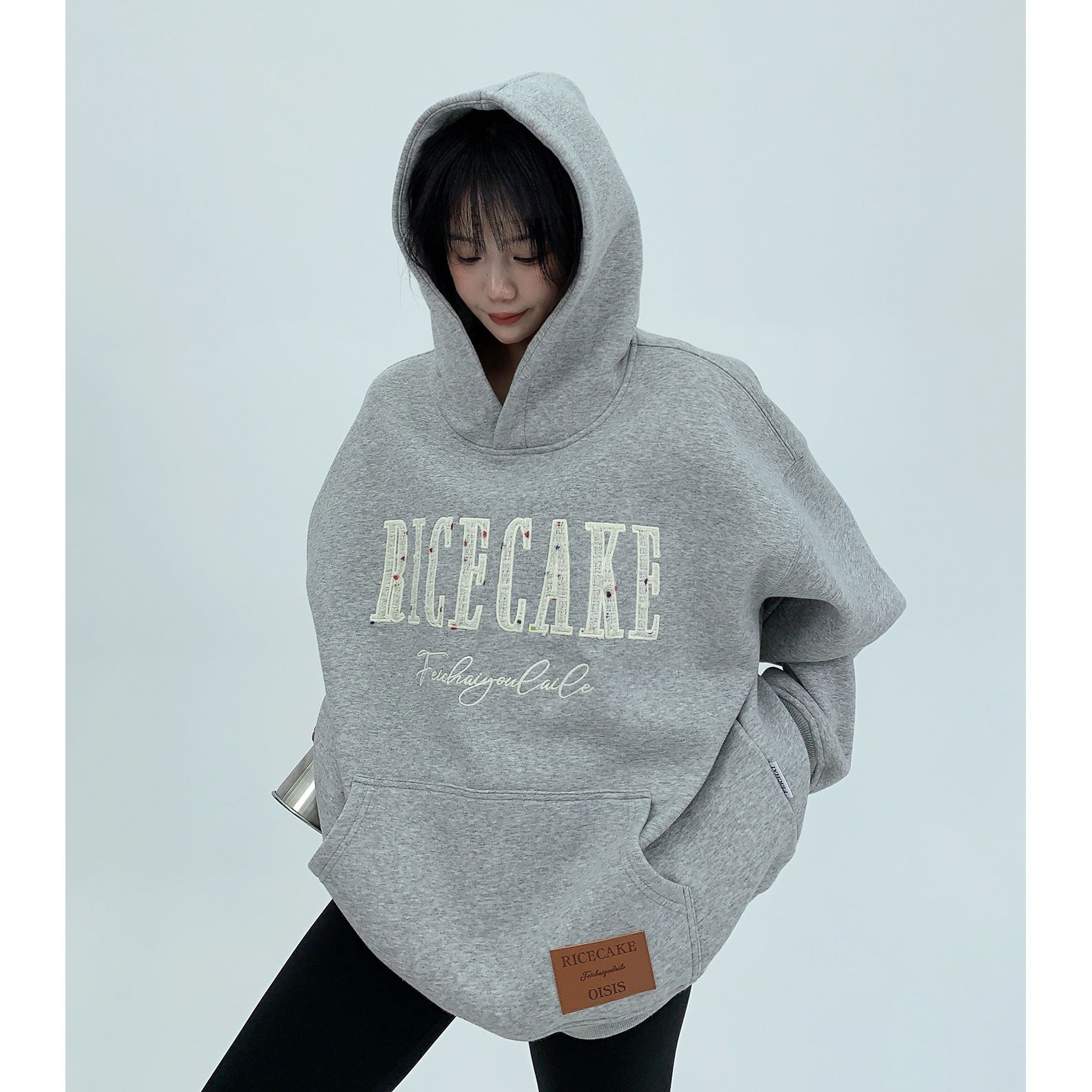 Tweed Touch Logo Embroidery Hoodie MW9652