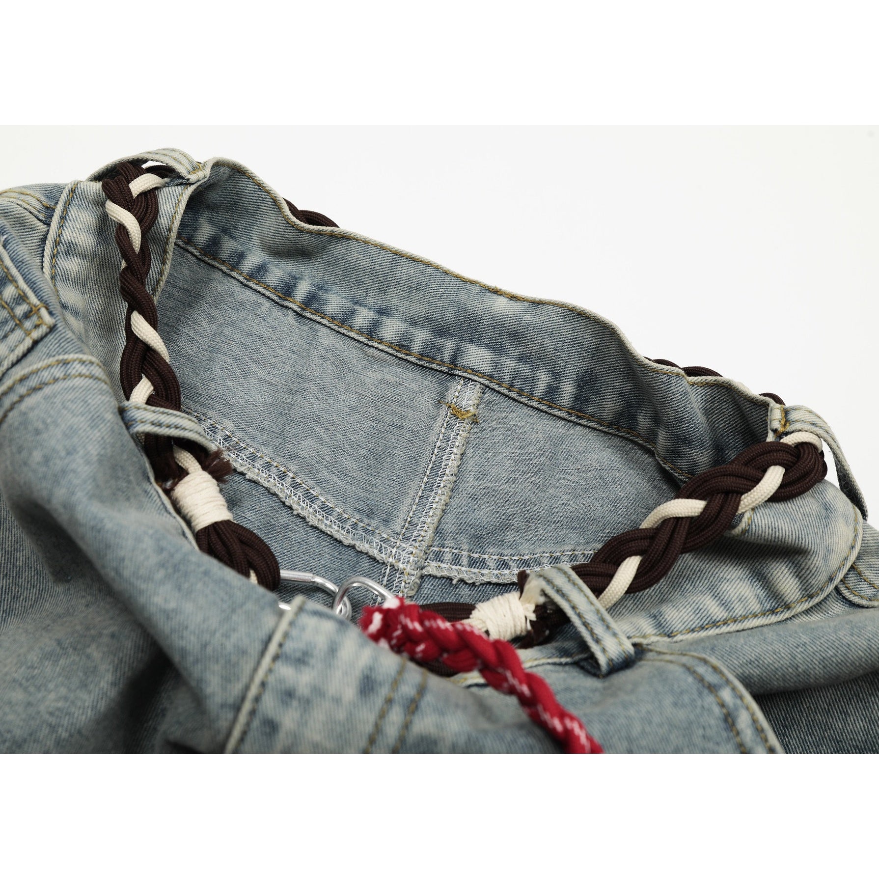 Patchwork Wide-leg Curve Jeans MW10321