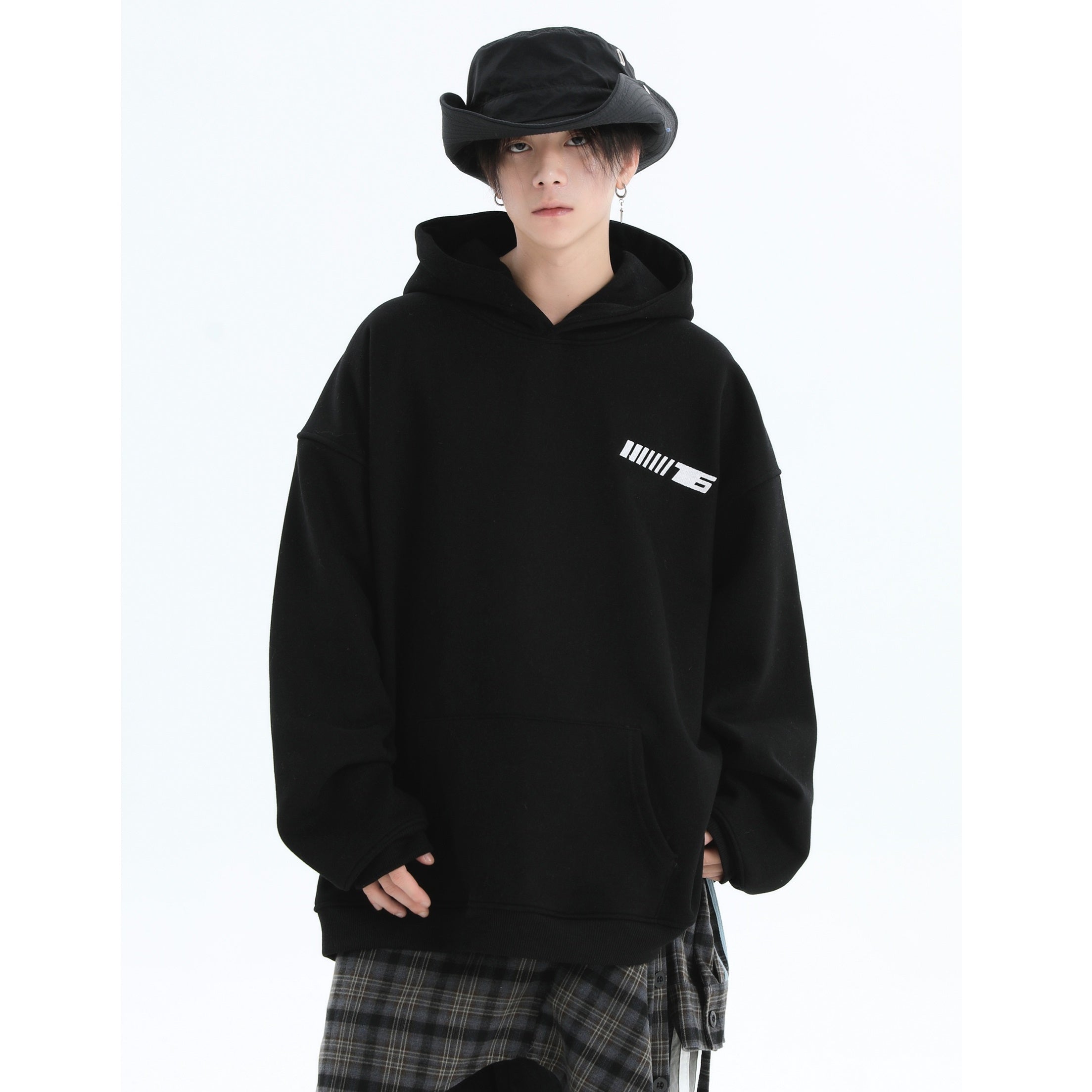 Embroidered LOGO OverSize Hoodie IN7011