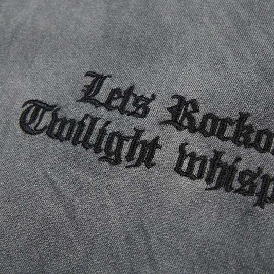 ウォッシュグラデーションダメージ刺繍Tシャツ MW10397