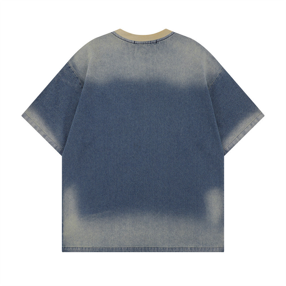 デニムウォッシュオーバーTシャツ MW10395