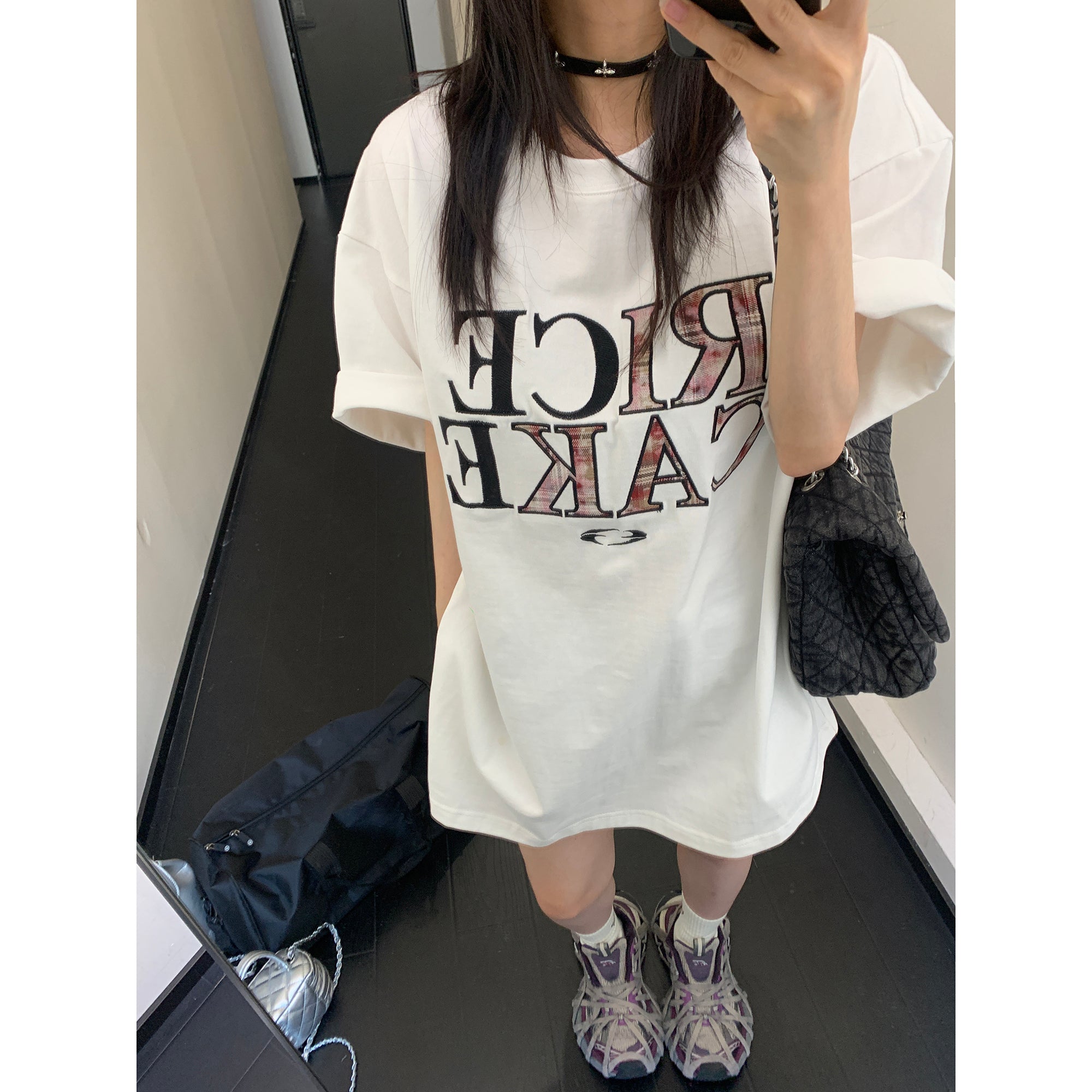 Patch Embroider Loose T-Shirt MW9180