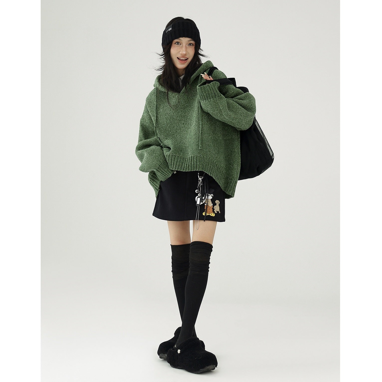 OverSize Hooded Pullover Sweater AC7090