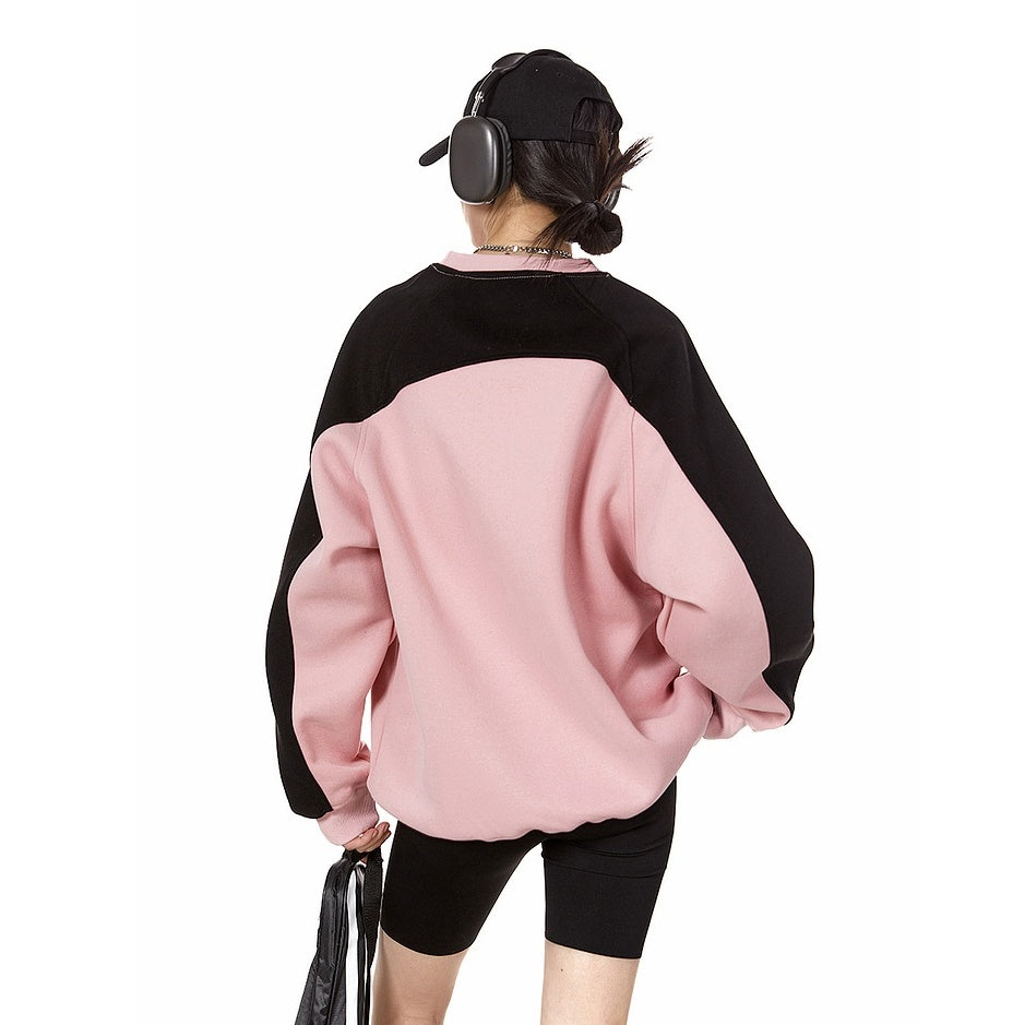 Contras Color Raglan Sleeve Sweat MW9326