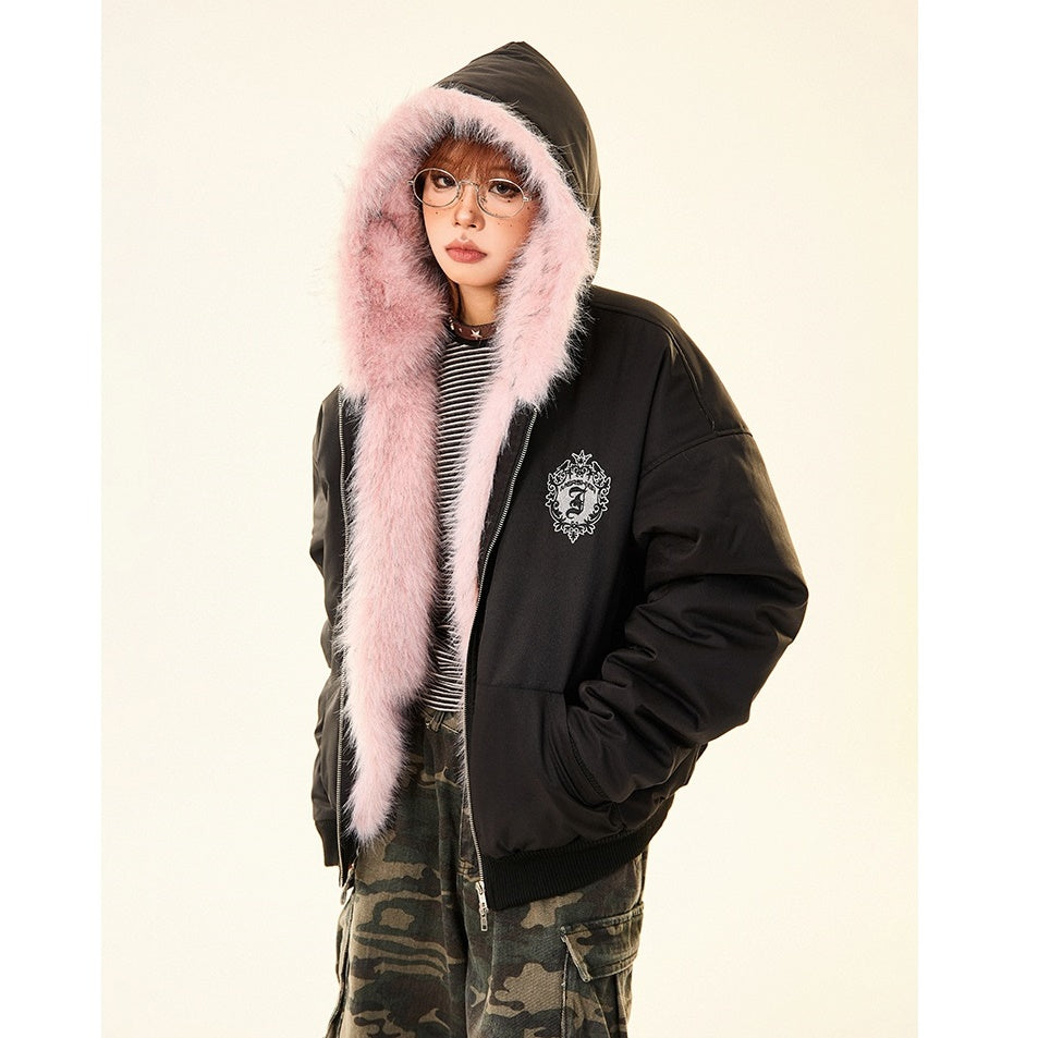 Reversible Fur Liner Hooded Jacket MW9699