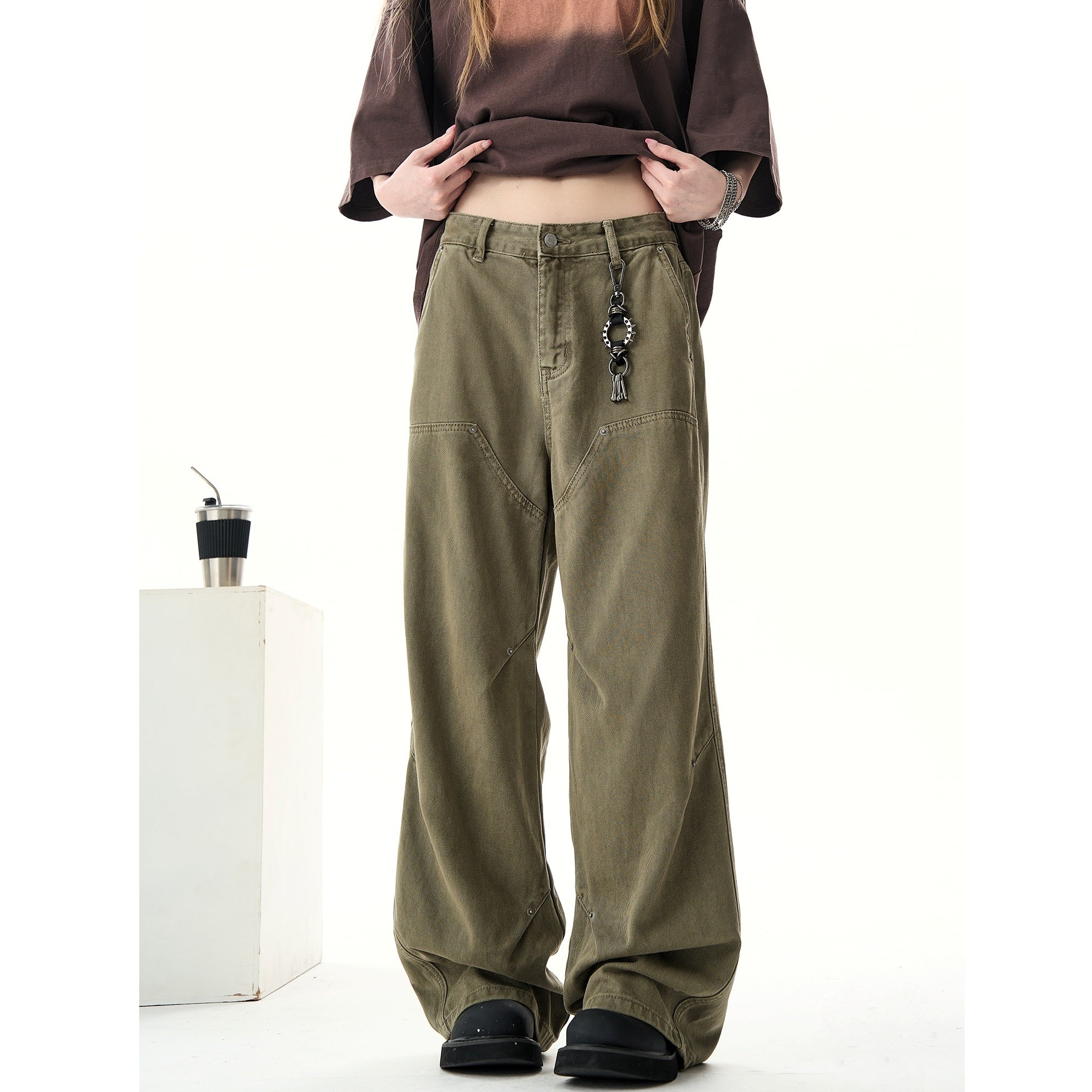 Micro Flare Casual Work Pants HG7142