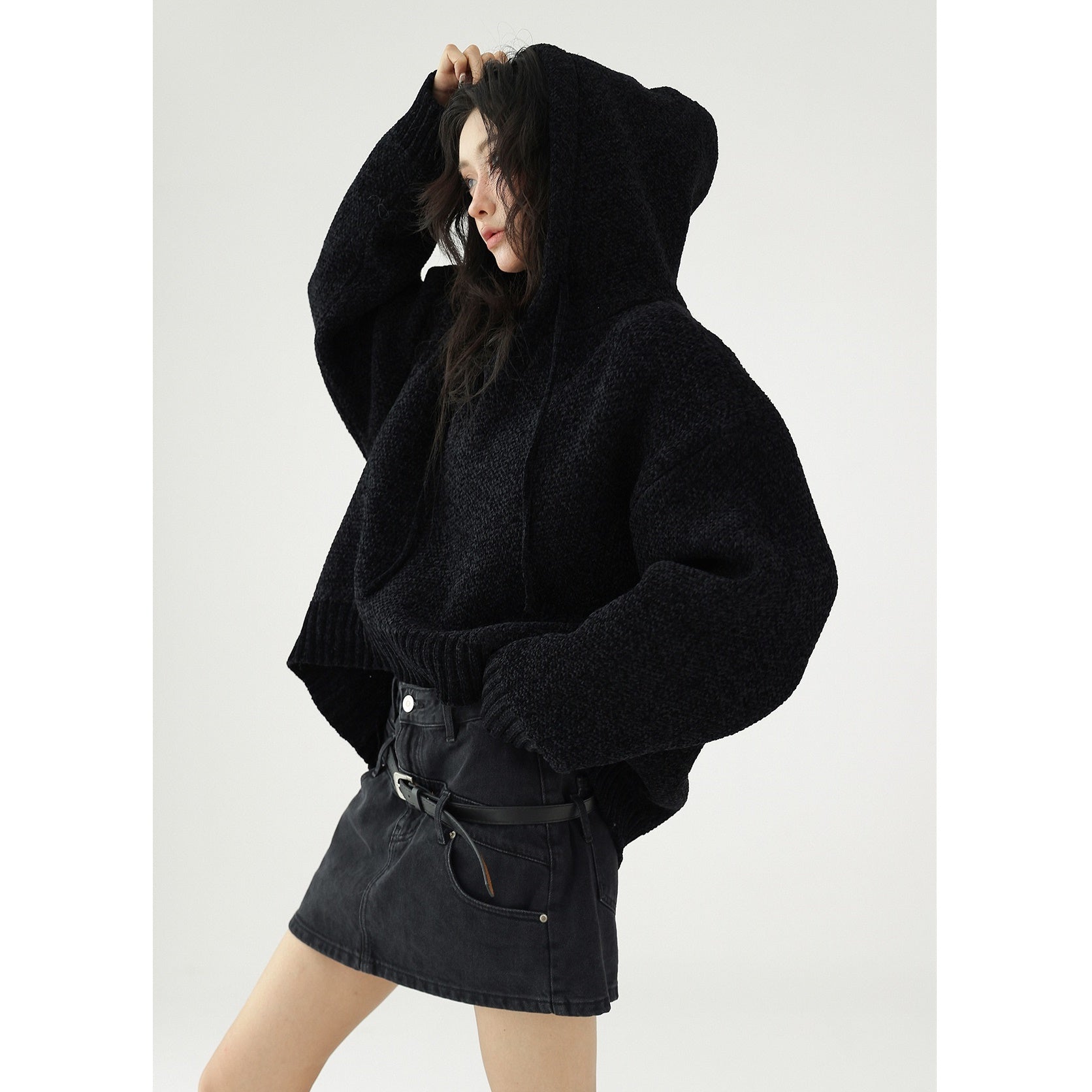 OverSize Hooded Pullover Sweater AC7090