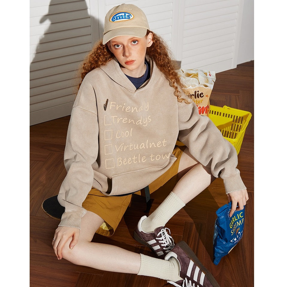 Vintage Pin Hook Sweat Hoodie BT7031