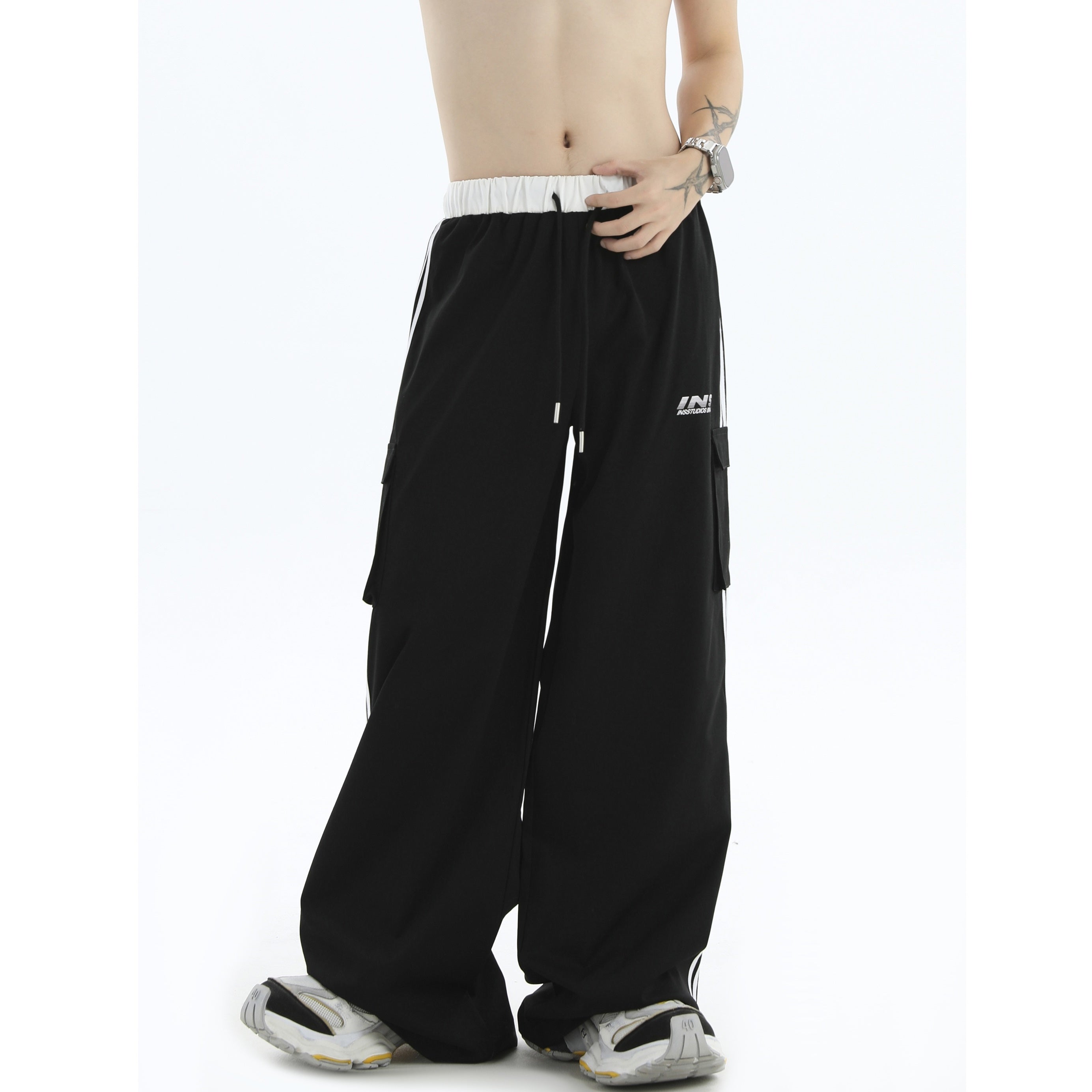 Three-bar Loose Casual Pants IN7013