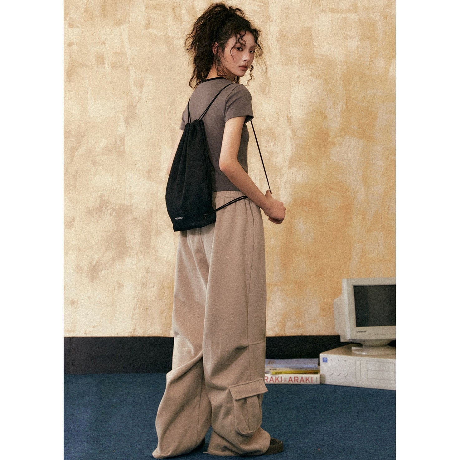 Loose Sports Style Cargo Sweat Pants EZ192